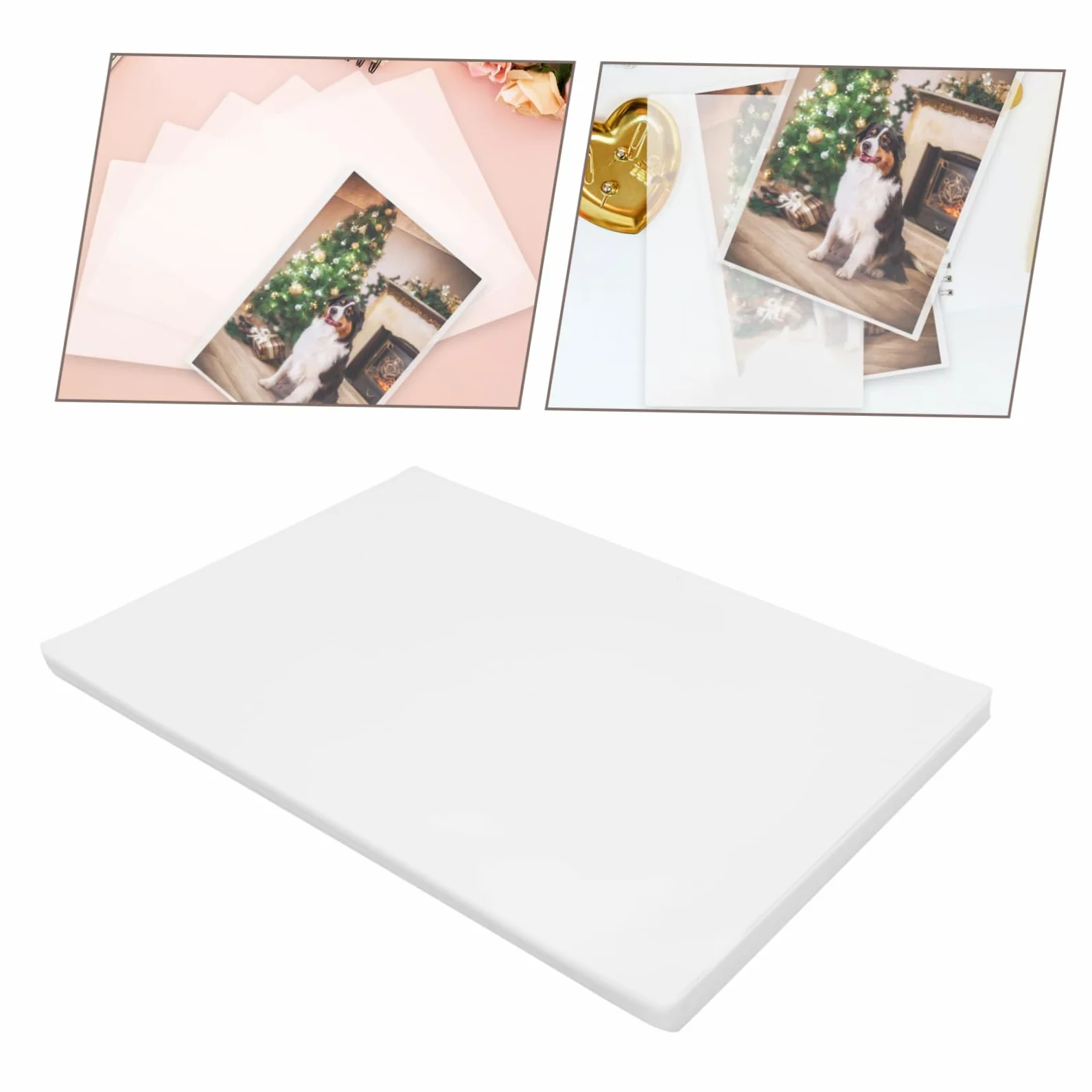 Pellicola Laminazione 100 Pezzi Pet Eva per Foto e Documenti | Film Protettivo Antiriflesso, Conservazione a Termine, Struttura Robusta Anti-sbiadimento