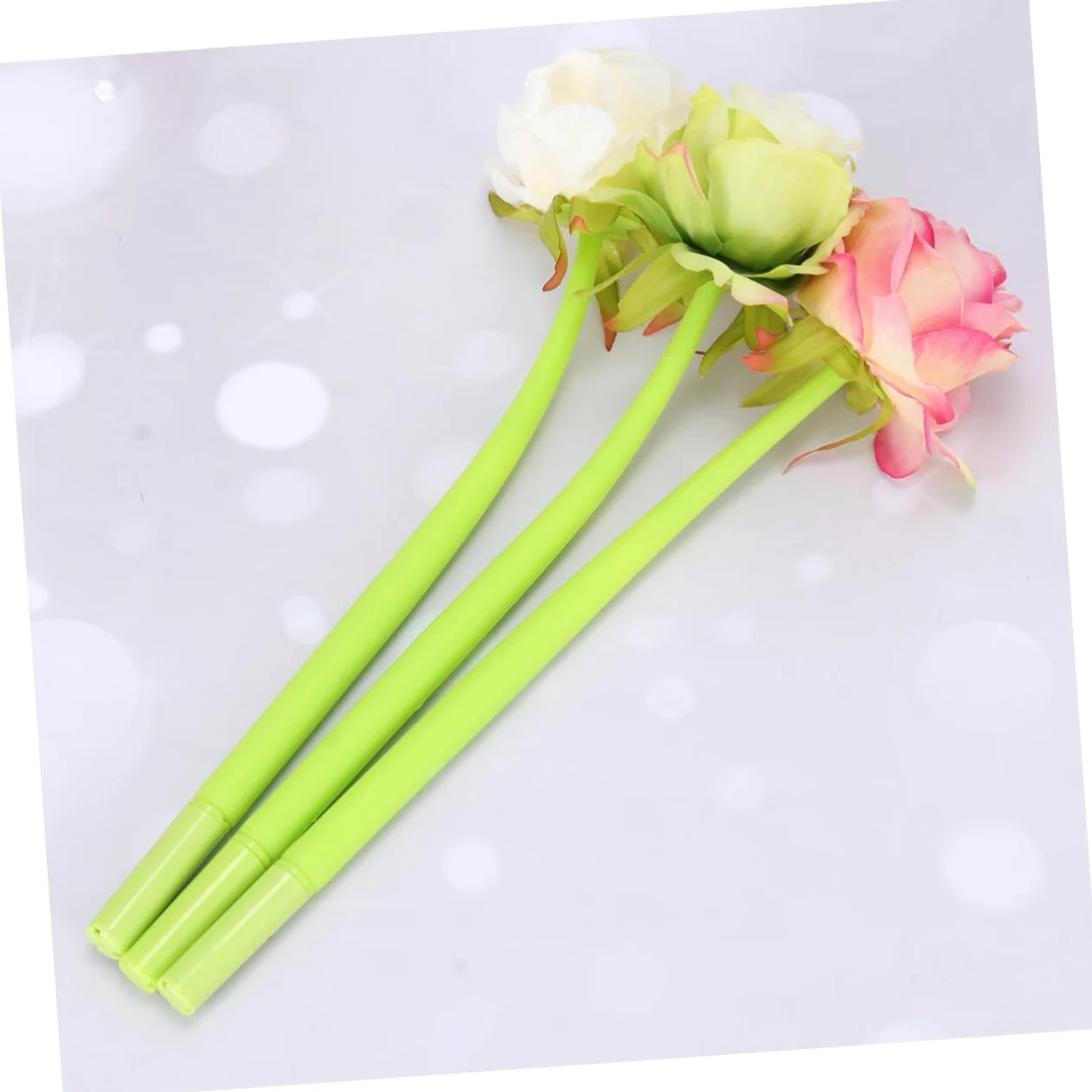 Lurrose 9 Pz penna a inchiostro gel penne gel nere penne a sfera penna leggera bomboniere per bambini per scrivere fiore per studente