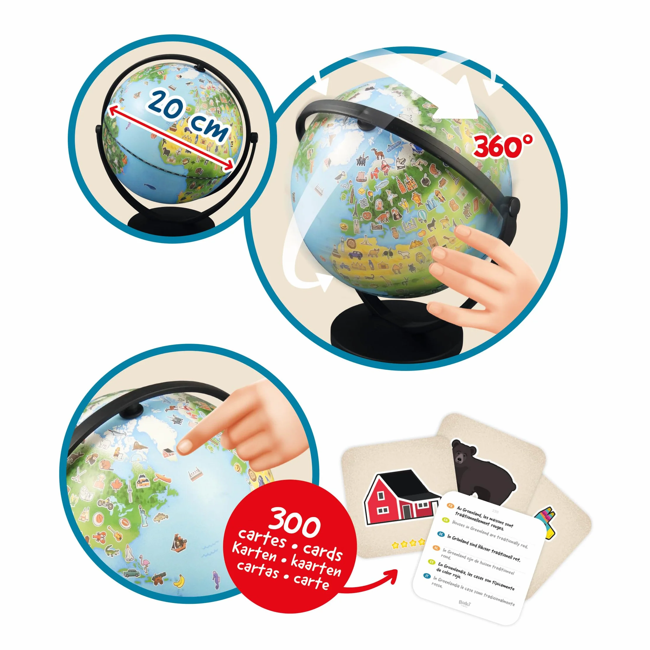 Buki - 9010 - Mappamondo Junior