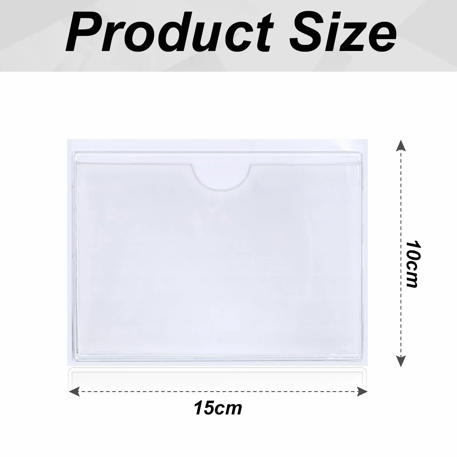 Buste Adesive Trasparente 10Pcs Tasche Autoadesive per Schede Porta Licenza di Parcheggio Biglietti Trasparente (10x15cm)