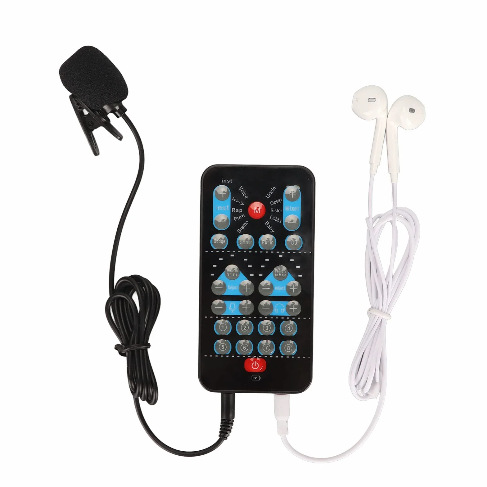 Cambia Voce, Cambia Voce, Cambia Voce con 8 Effetti Sonori, Cambia Voce per Telefoni Cellulari, Computer, DJ, Registrazioni in Studio Musicale