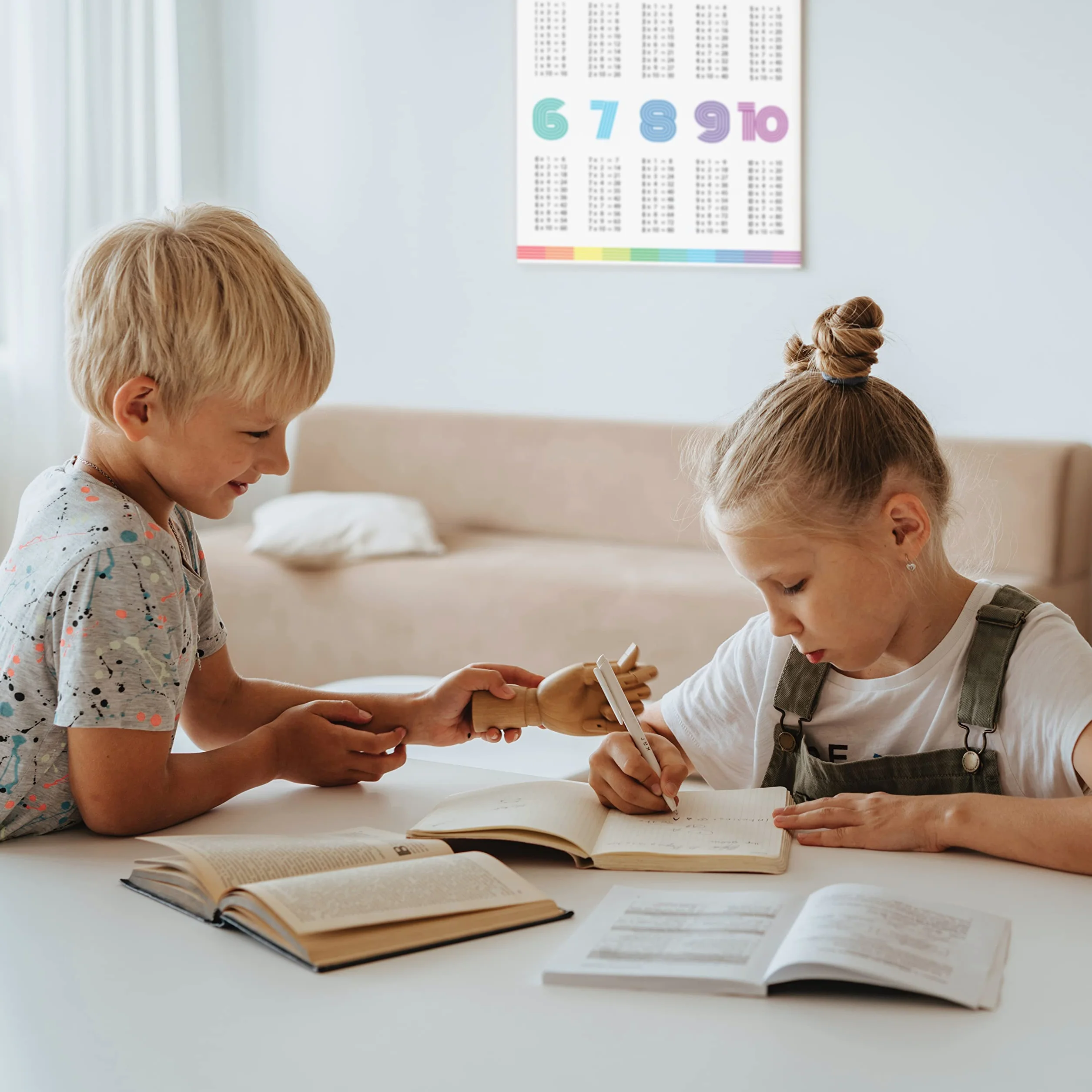 PACKLIST® Poster di Moltiplicazione DIN A1 84x60 cm per Bambini Tabelline Apprendimento Carta