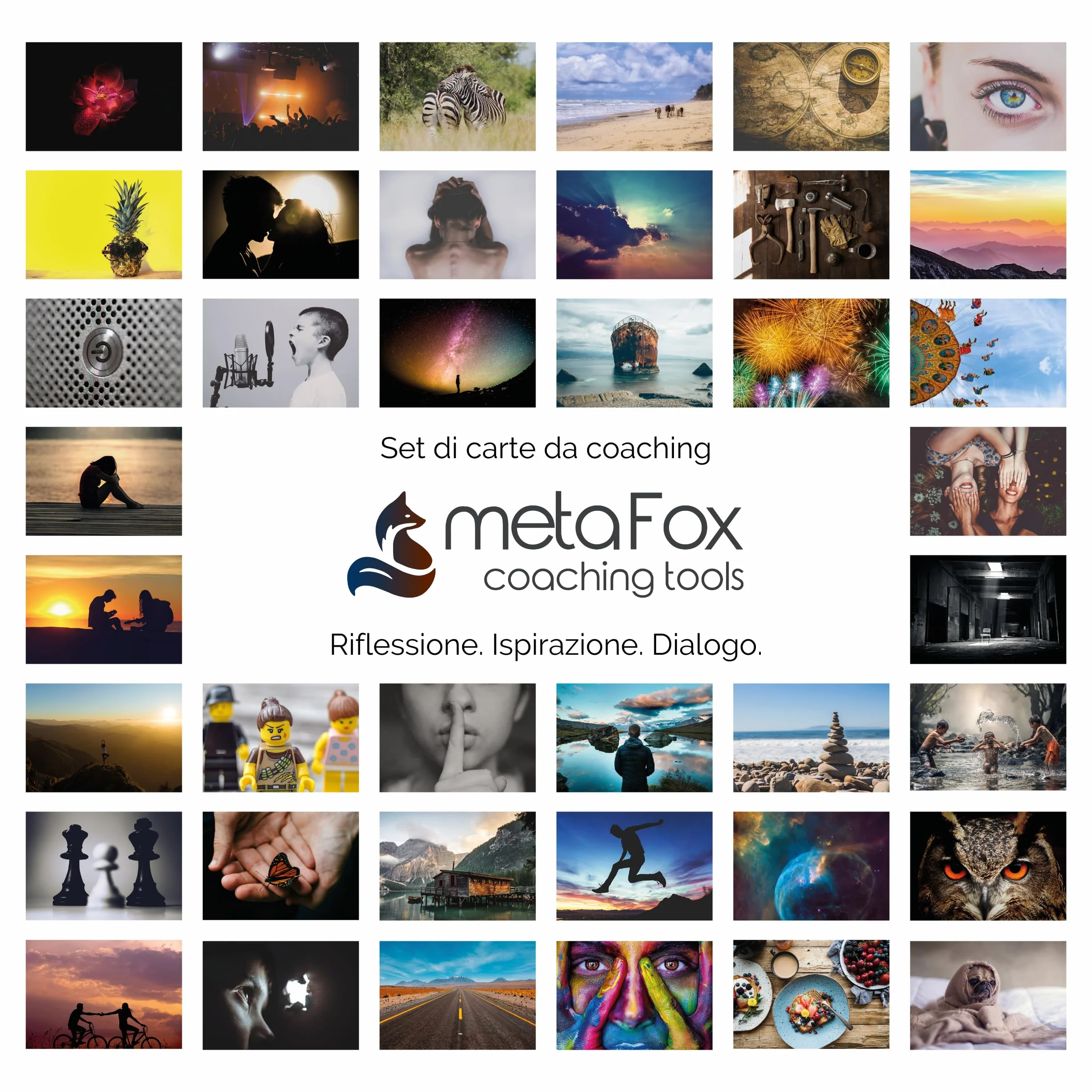 metaFox Carte da coaching Mondo di Emozioni | 52 cartoline illustrate per il coaching e la terapia | Conosci le tue emozioni e sviluppa l’intelligenza emotiva