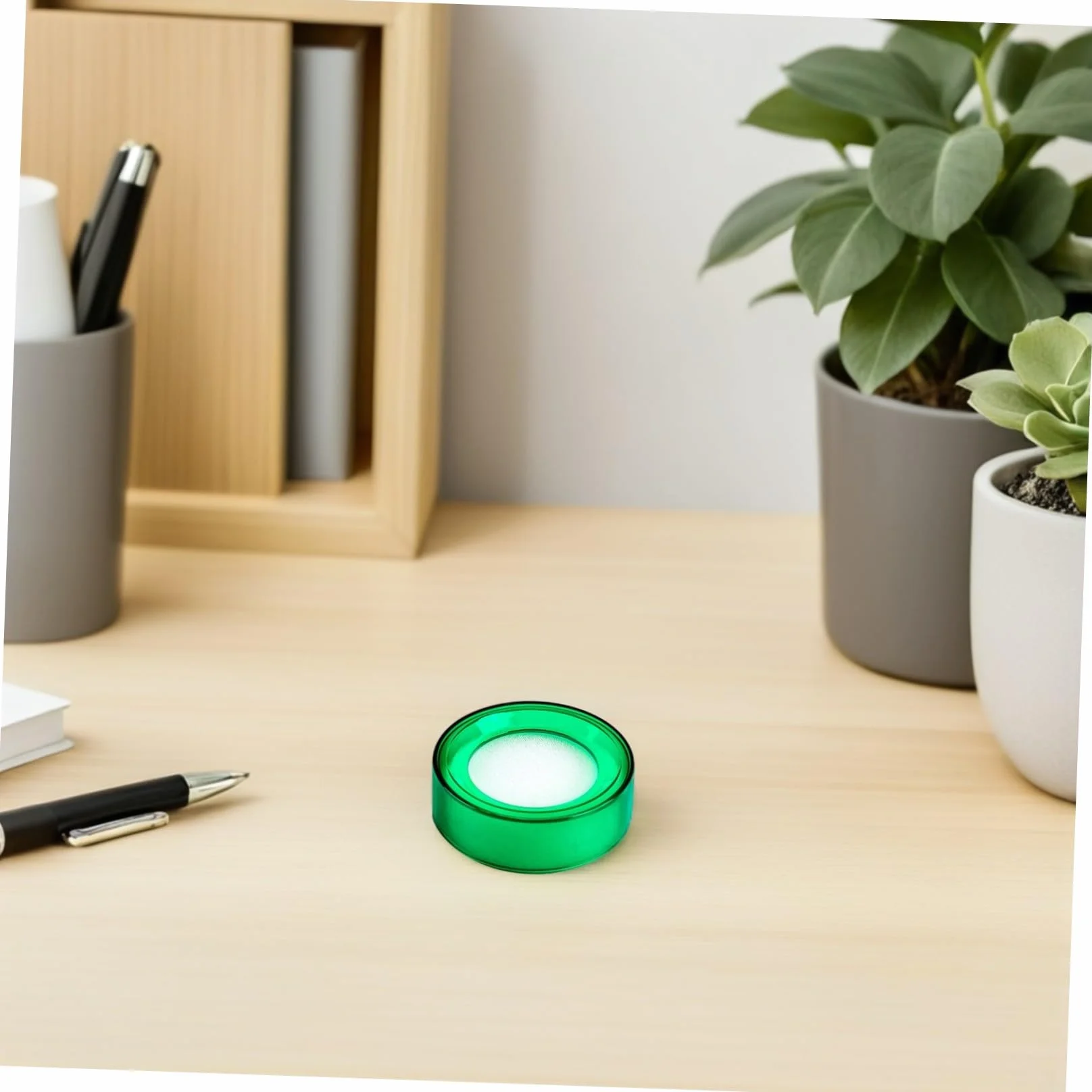 Umidificatore per Dito Spugna Rotonda in Plastica 6 Pezzi per Bagnare Rapidamente la Punta delle Dita