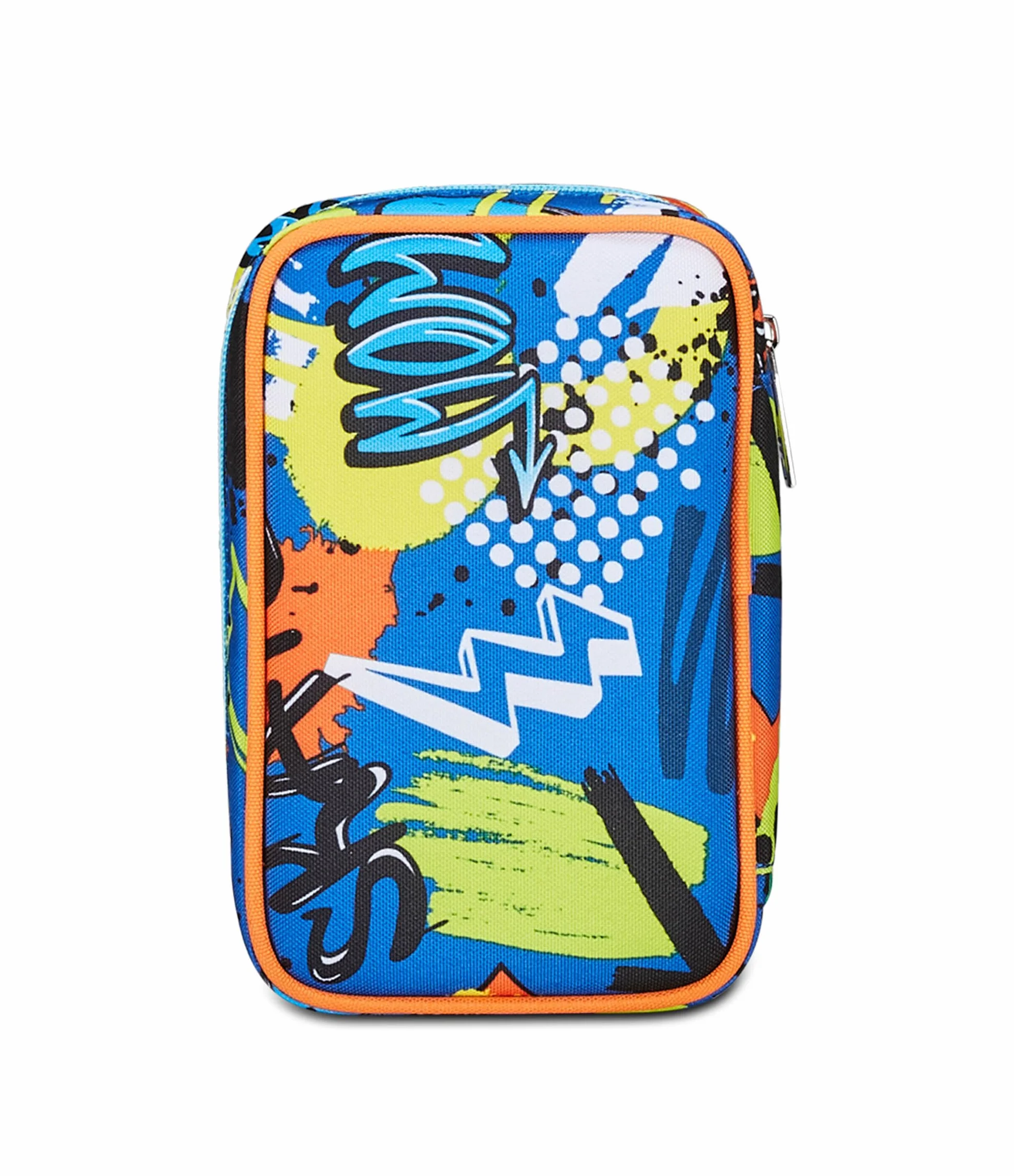 SJ GANG STYLE JAM GANG Astuccio Scuola Speed Case, Blu, Portapenne Mono Scomparto Con Plance Amovibili e Penne, Matite, Colori, Accessori Zaino, Elementari, Medie, Bambino