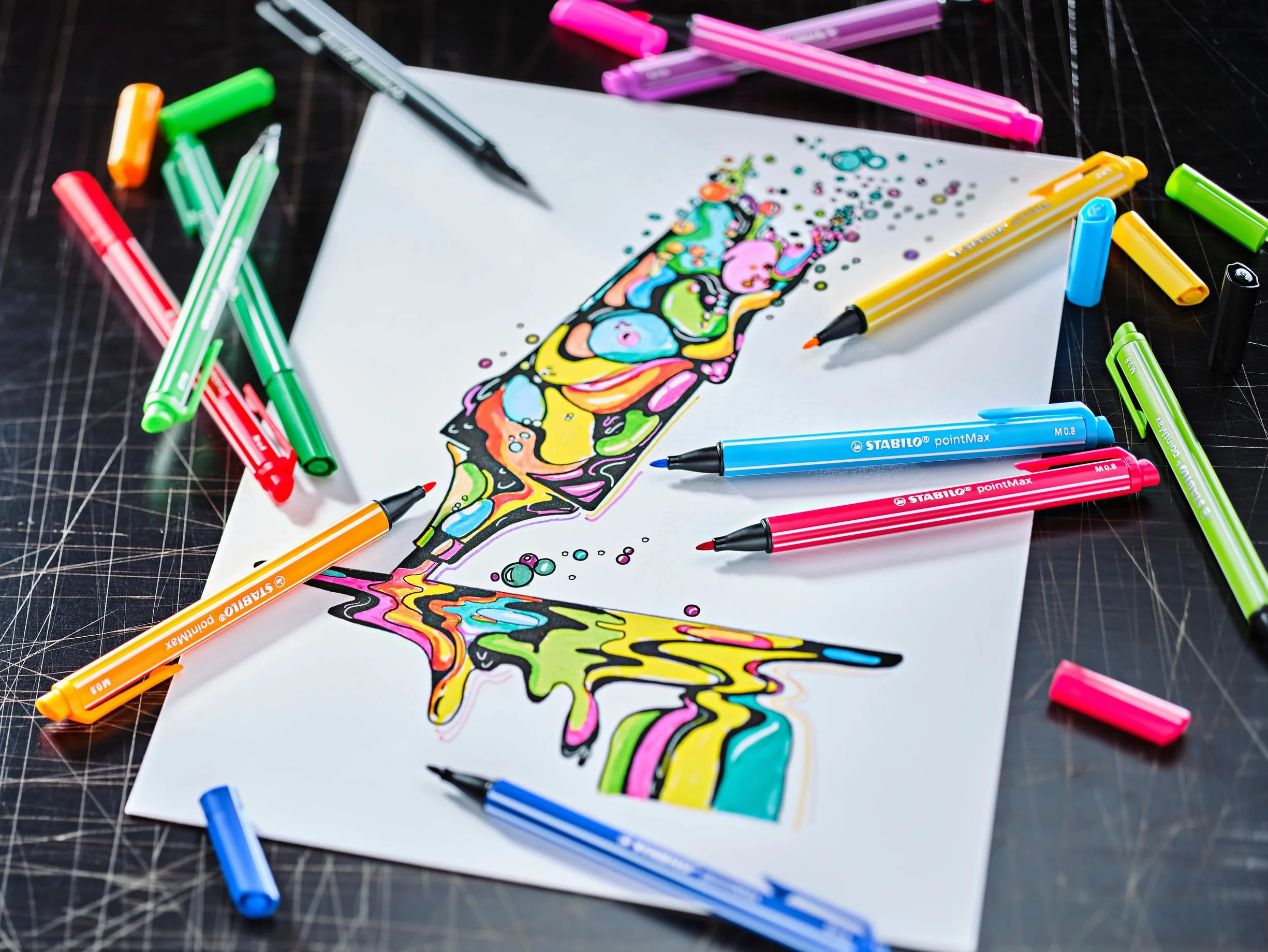 STABILO - Fineliner Premium - pointMax | Confezione da 32 pezzi, colori assortiti