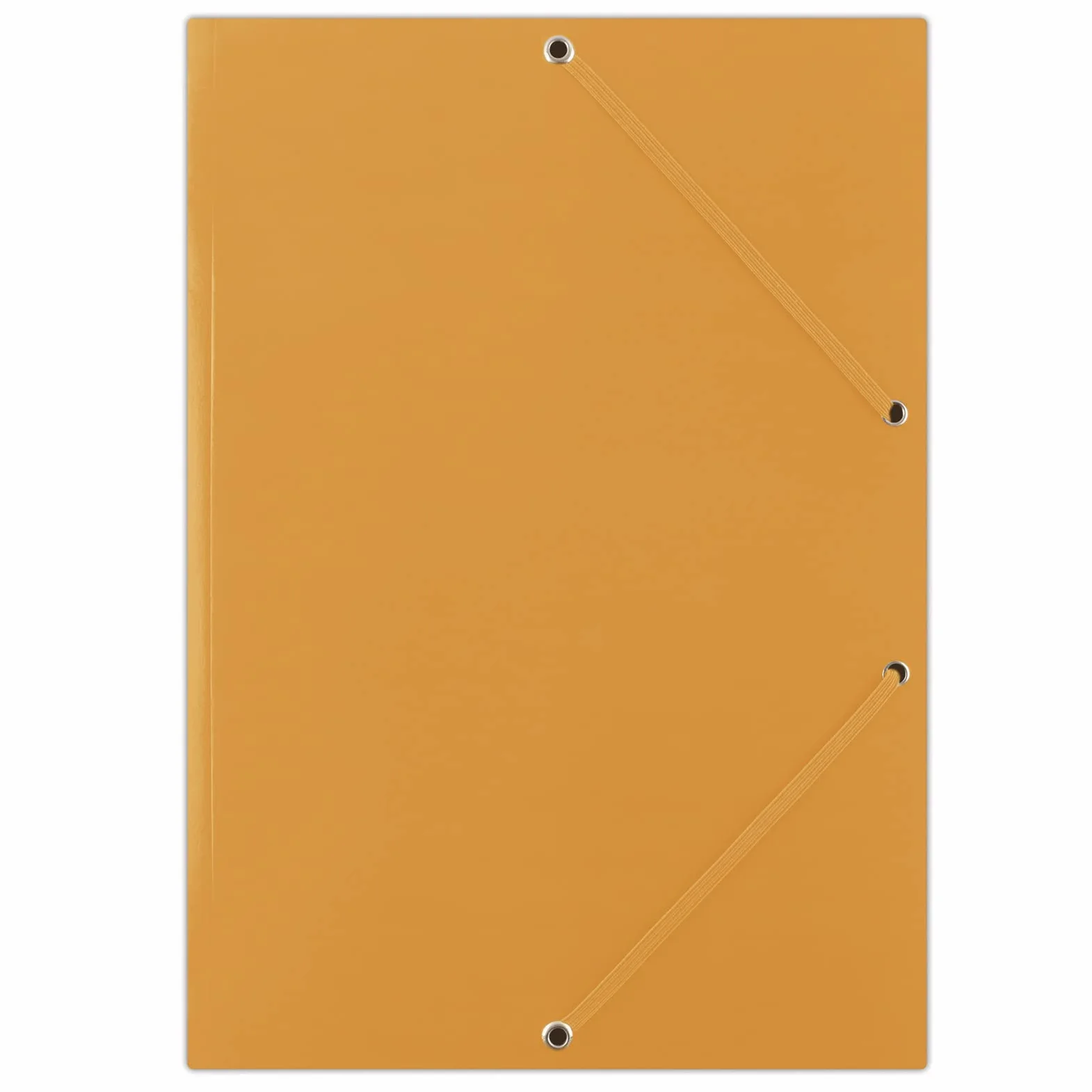 DONAU FEP12G - Cartellina portadocumenti A4, in cartone resistente, con 2 elastici in gomma, confezione da 50 pezzi, colore: arancione, ideale per l'ufficio e la scuola, punto verde