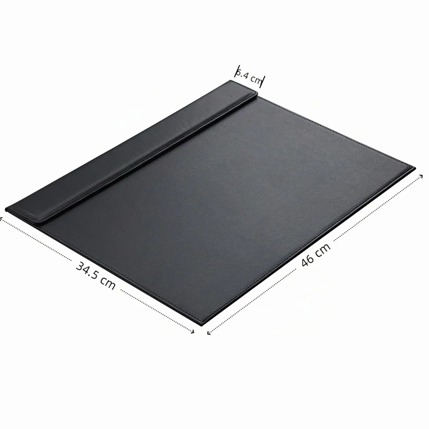 KINGFOM Sottomano Scrivania 46x35cm Tappetino in Pelle Antiscivolo Nero