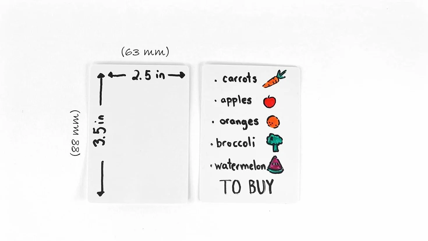 Apostrophe Games Dry Erase Carte da gioco in bianco con Box, 45 pezzi Riutilizzabili, 6,4 x 8,9 cm
