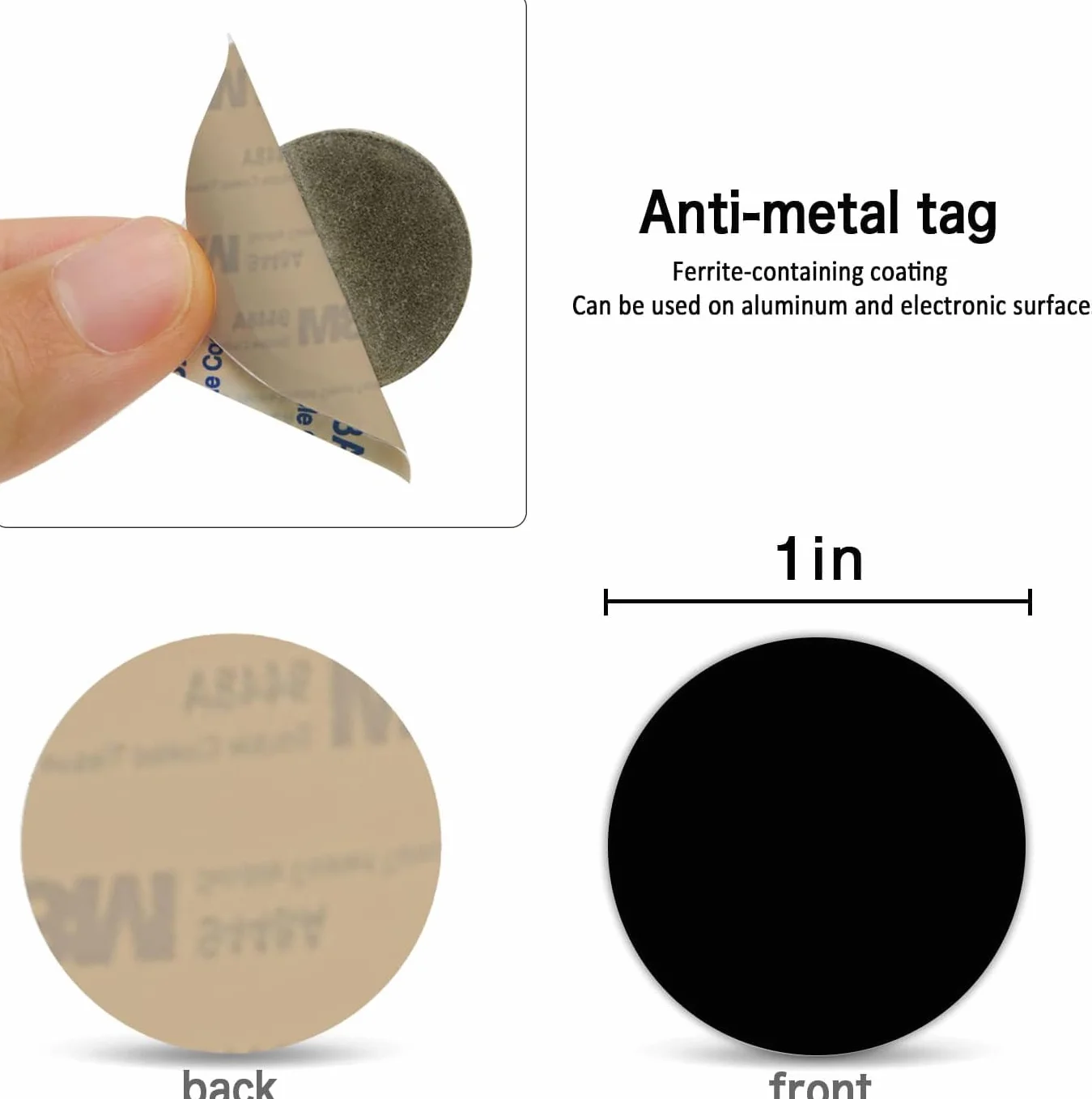 NFC Ntag215 Tag anti-metallo 504 byte programmabili Android iPhone