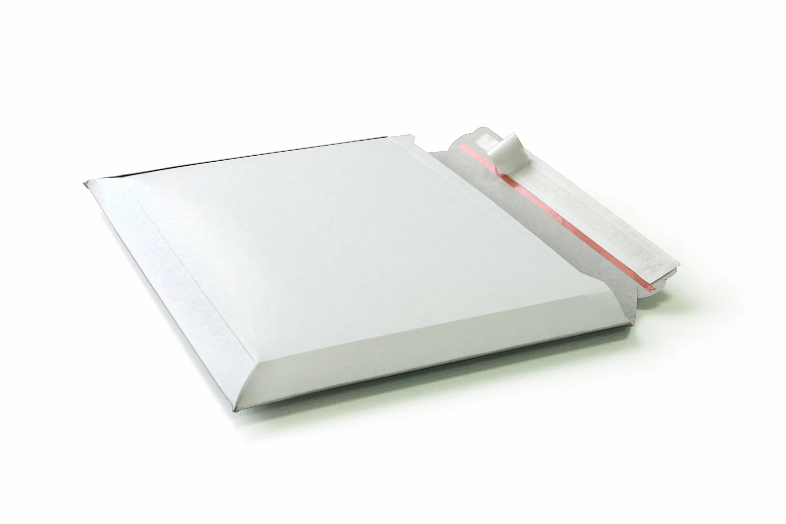 Buste in cartone bianco (riempimento trasversale), formato DIN A5+, piatto: 270 x 215 mm, 240 x 165 x 50 mm (articolo: PS.162) (100)