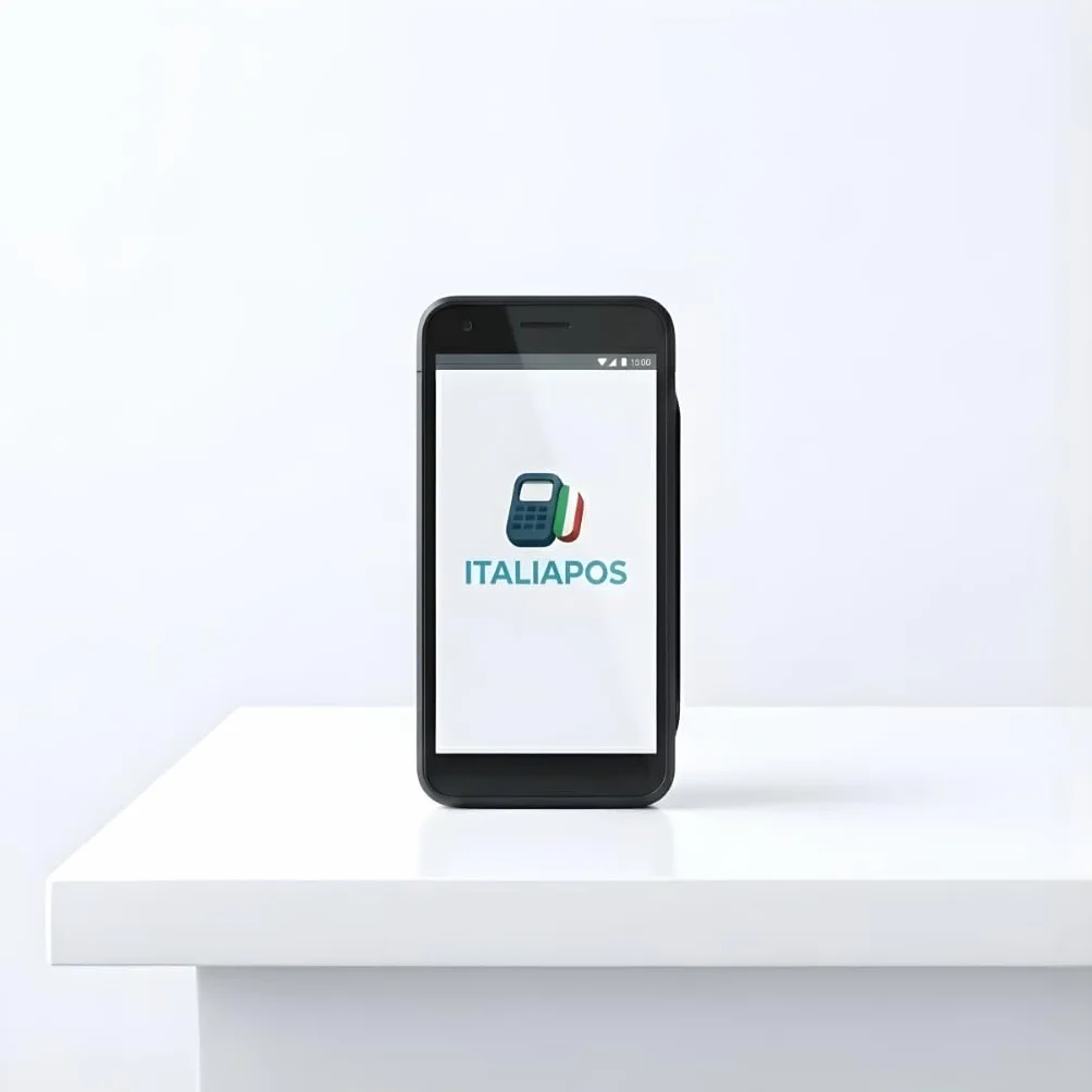 Wamo Easy Terminale Pos Portatile Commissioni da 0,90% Contactless, Lettore Elettronico, per Pagamenti con Bancomat, Carta di Credito, Prepagata.