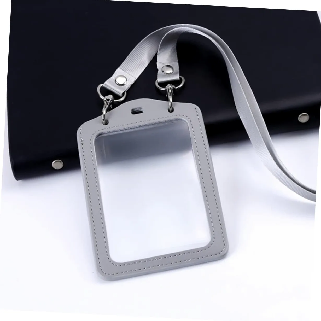 Operitacx 6pezzi Portabadge Trasparente Con Lanyard Di Custodie Per Tessere Con Design Doppio Faccia Per Carte Di Identità Biglietti Da Visita e Postcard