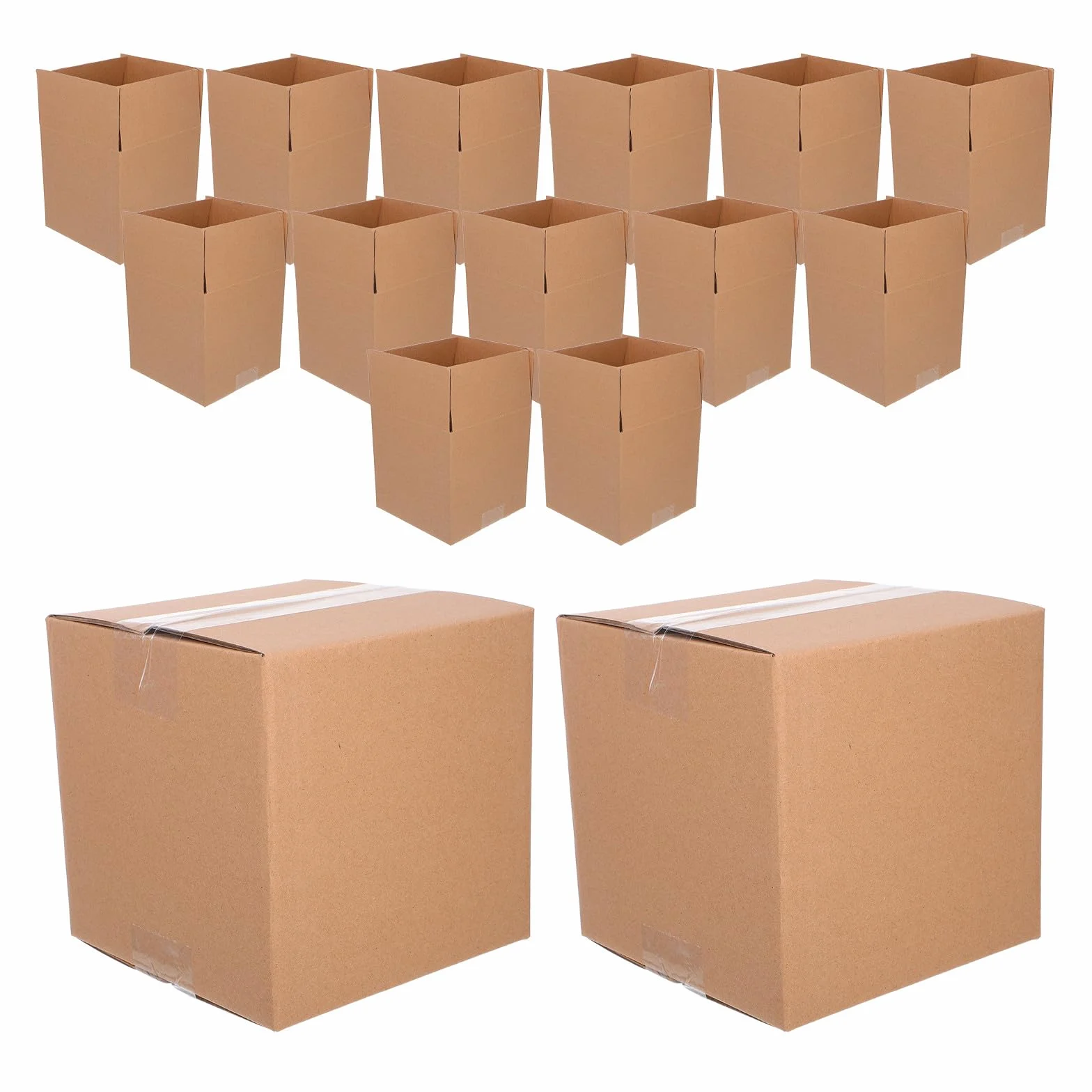 NOLITOY 15 pezzi Scatole Cartone Piccole per Spedizioni e Imballaggi Resistenti Cubiche per Commerce e Piccole Attività Facili da Montare e Protezione Rinforzata
