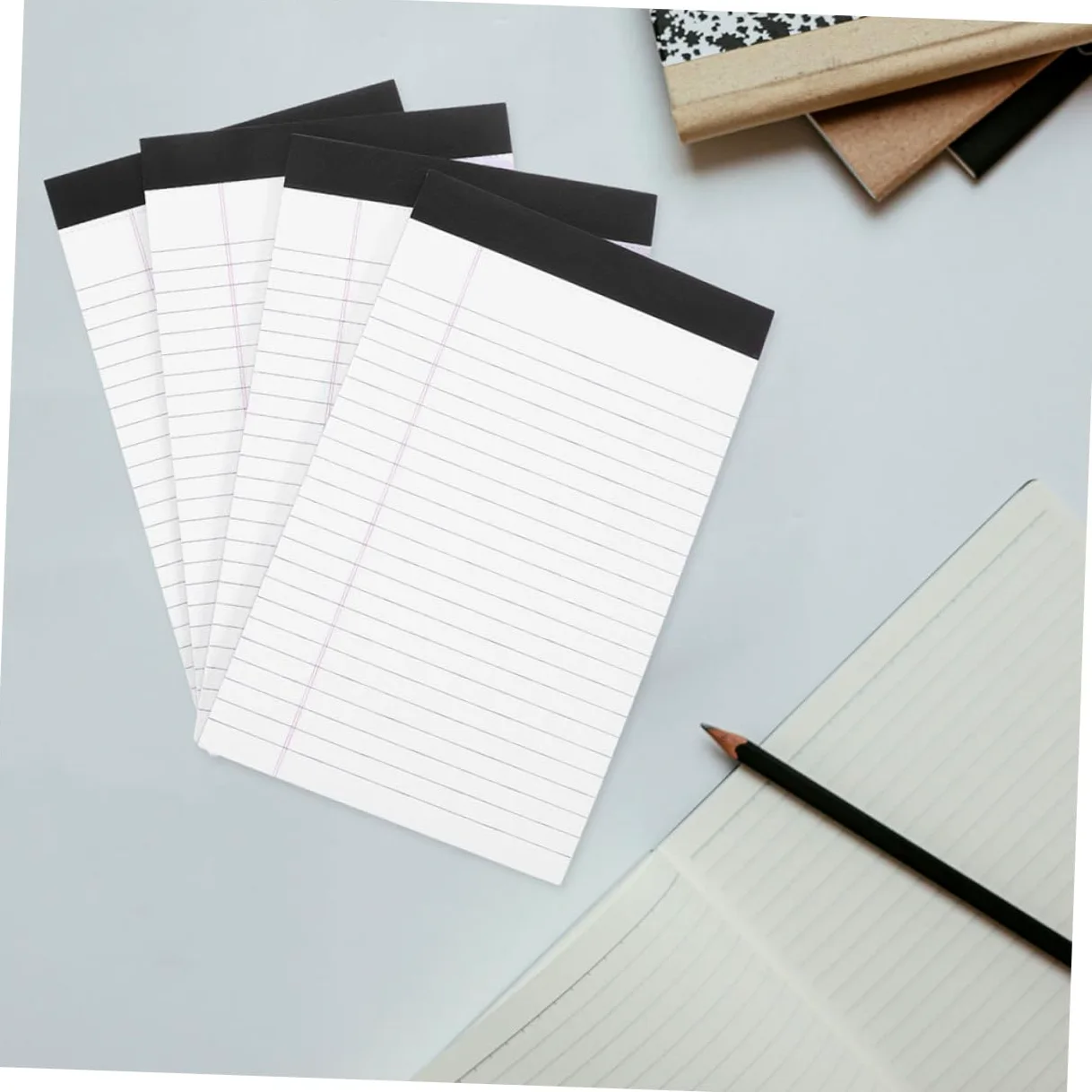 Lurrose Festa Scuola Decor Set di 8 Blocchi Note Legali A5 Carta a Righe Larghe, Facili da Strappare, Design Delicato e Semplice per Studenti e Appunti