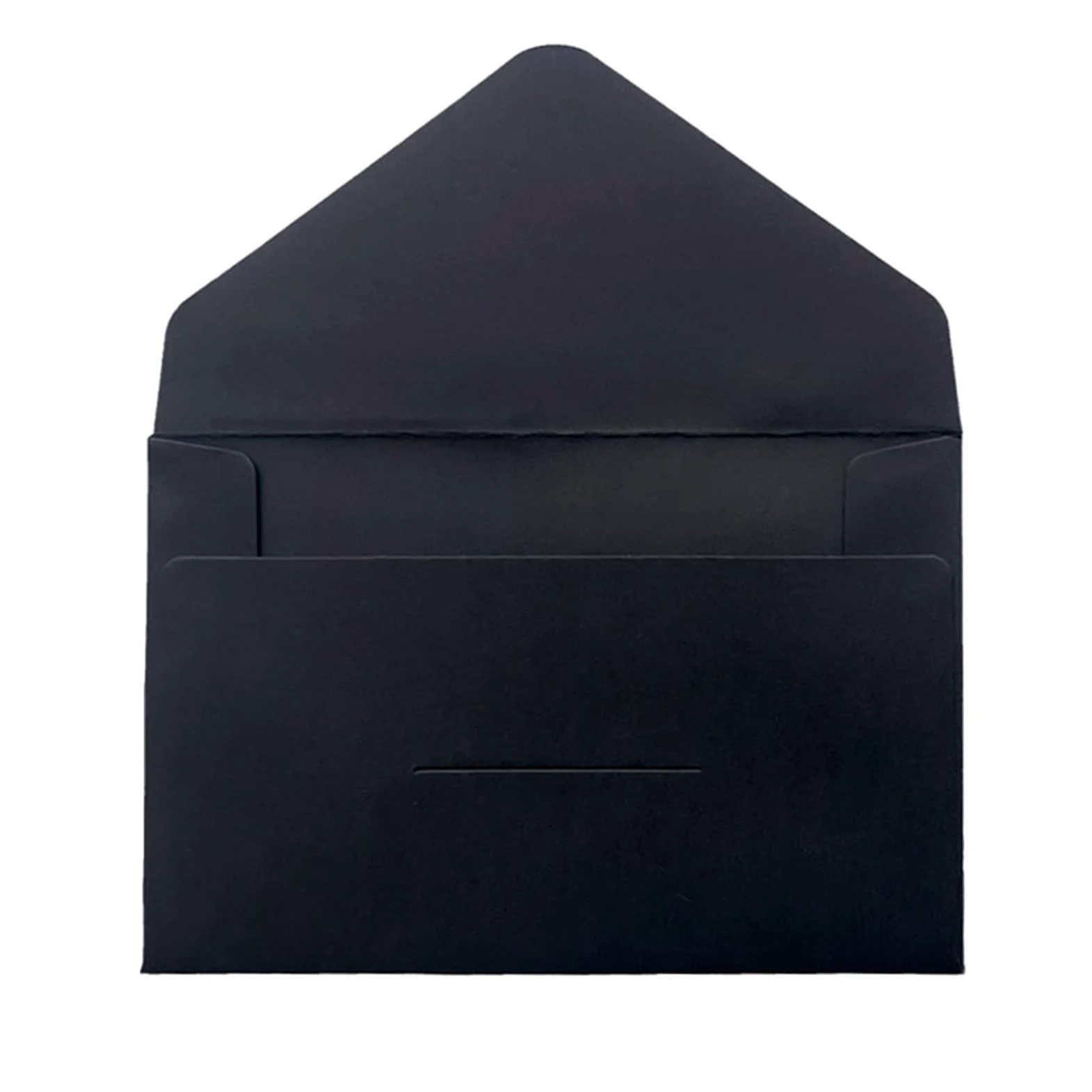 25 buste con finestra for lettere, confezione fatta a mano fai da te, carta bianca, cartolina retrò, busta regalo for invito a nozze Per Inviti(Black)
