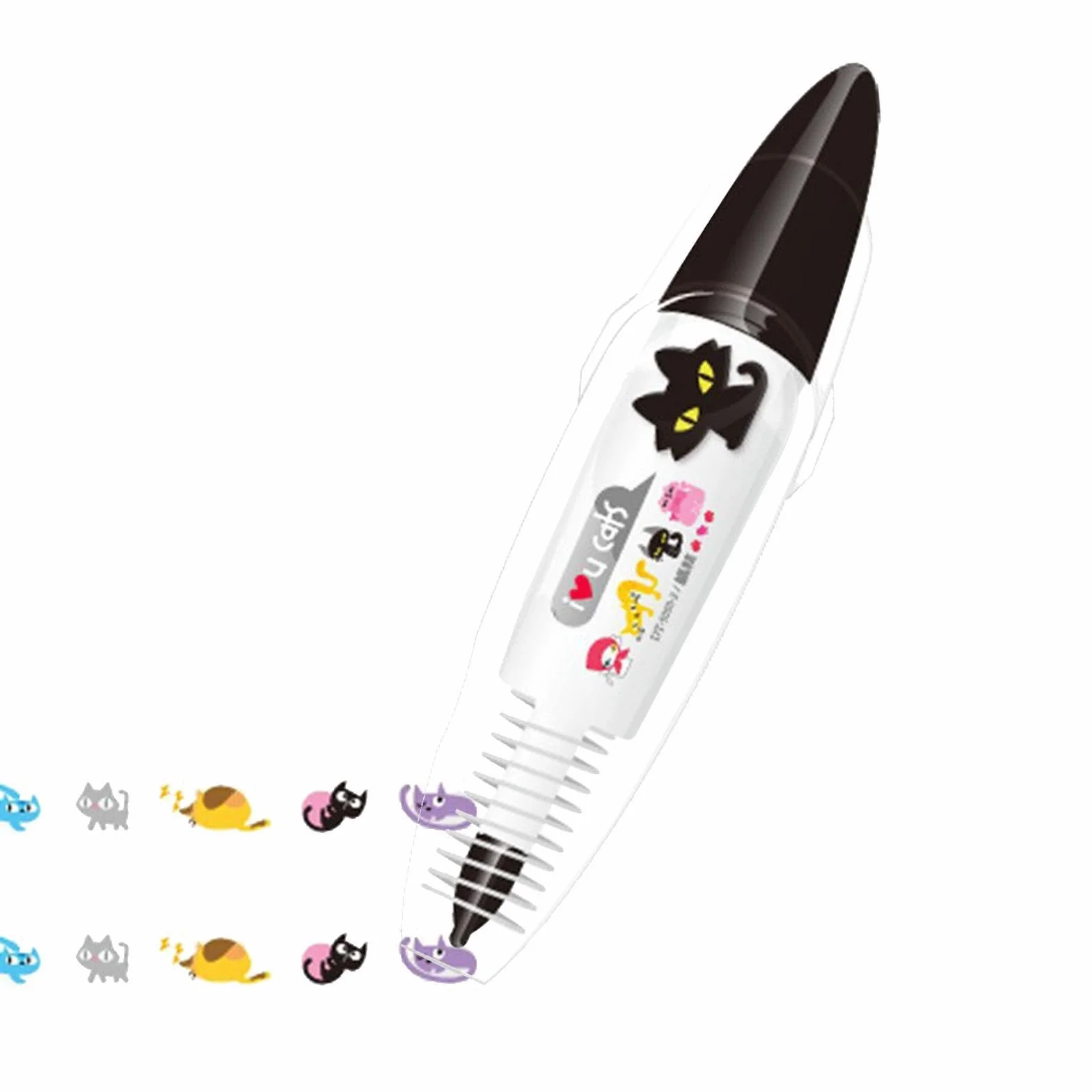 Penne Decorative con Motivo Fumetti per Scrapbooking