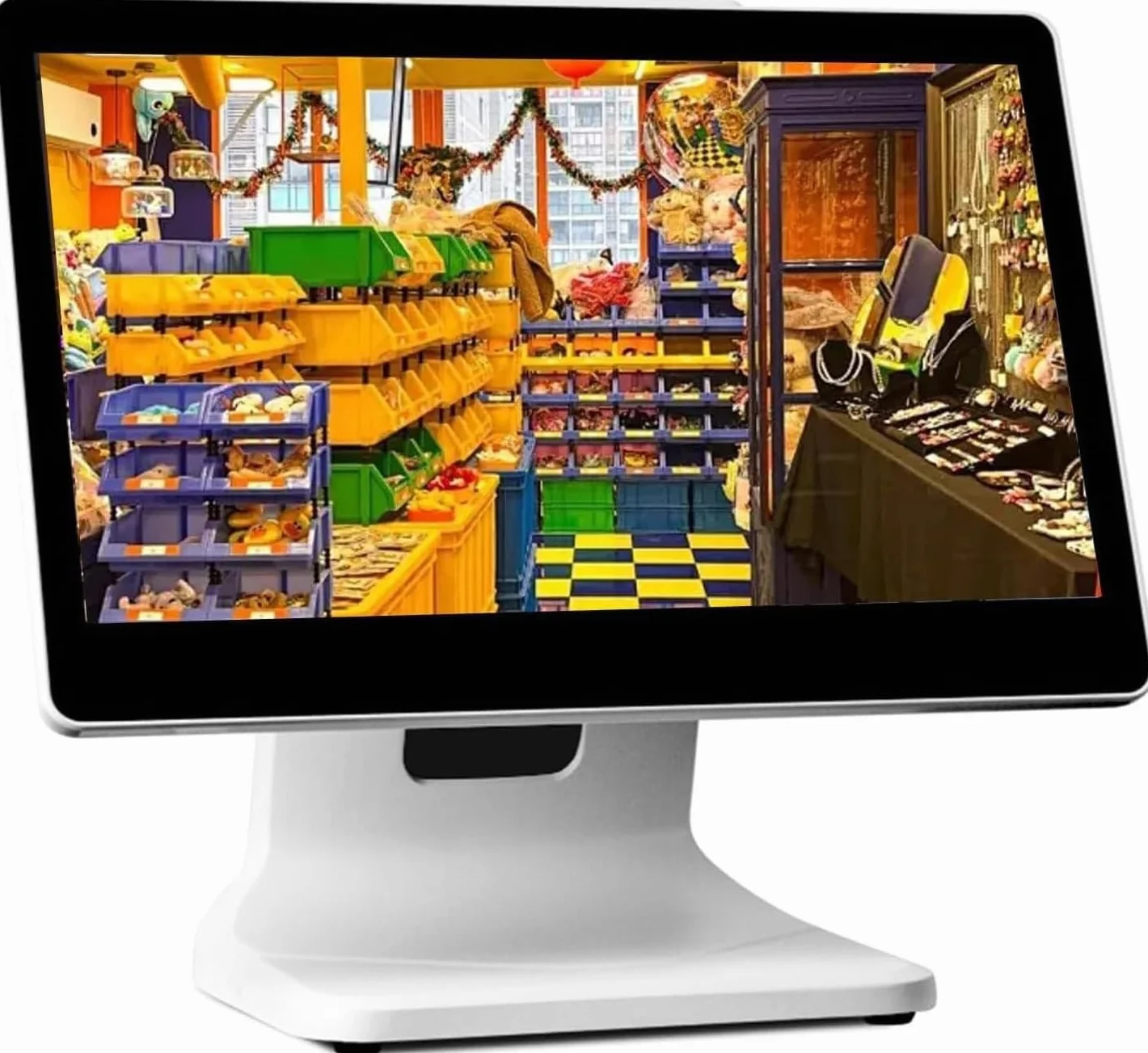 POS for PC touch screen da 15,6 pollici, POS for registratore di cassa touch screen intelligente, registratore di cassa for vendita al dettaglio Windows 10, for ristoranti aziendali bar al dettaglio