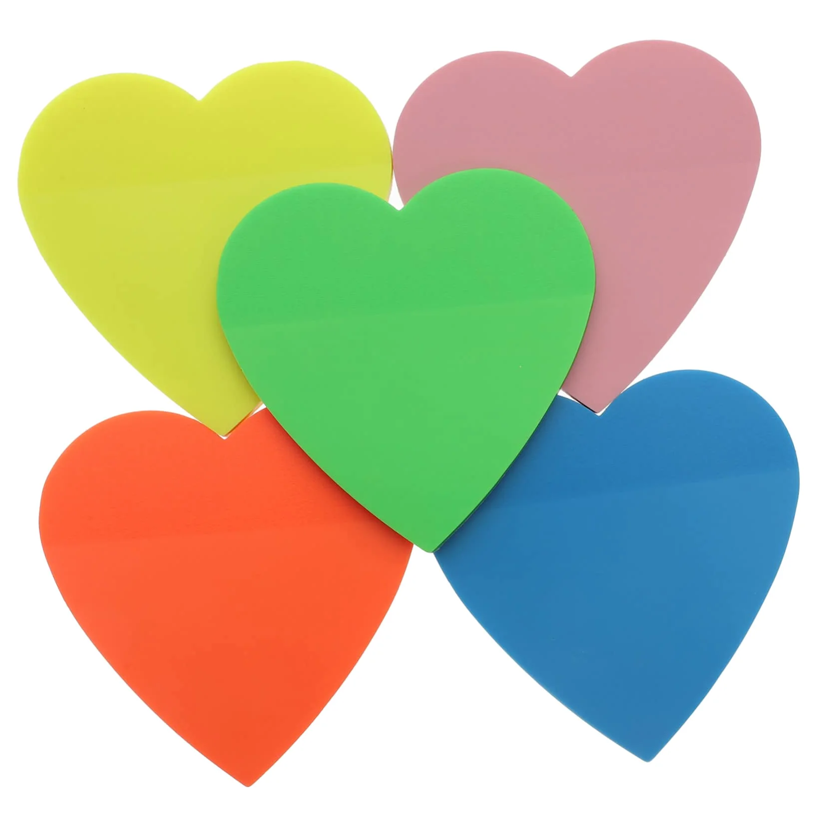 Housoutil 5 Pezzi Adesivi Memo Colorati per Note Foglietti Adesivi Trasparenti per Ufficio e Studio per Contrassegnare Libri e Documenti Utilizzo e Archiviazione Facile