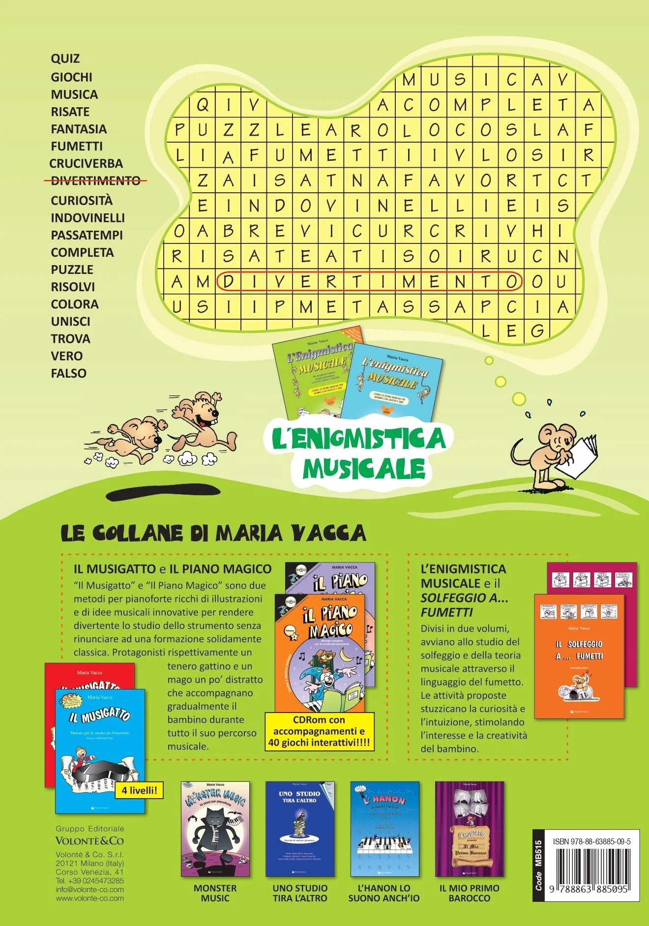 L'enigmistica musicale Corso di teoria musicale per bambini Vol. 1