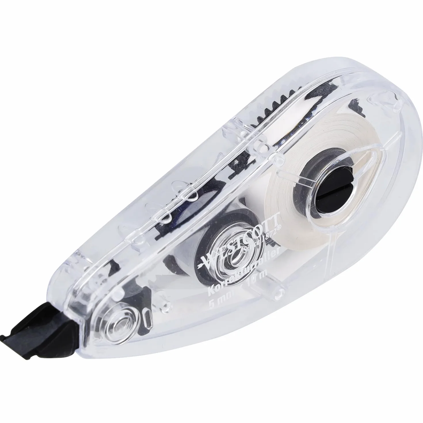 Westcott Rullo di correzione bianco 10 m x 5 mm preciso coprente scrivibile