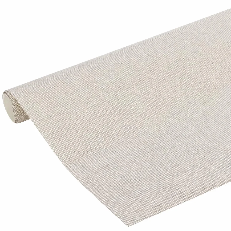 BENECREAT Panno per Rilegatura Libri 75x40 cm, Lino Naturale con Supporto Carta per Copertine Album Scrapbooking