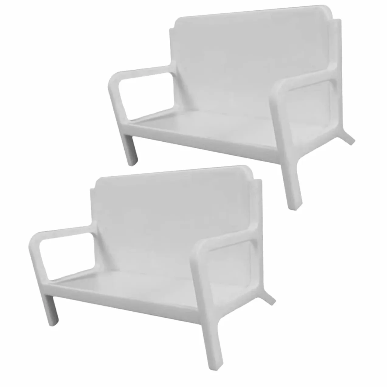 HOMSFOU 3 Set Porta Biglietti Da Visita Titolari Display Organizzatore Saluto In Piedi Titolare Della Carta Dell'ufficio Porta Carte Da Esposizione Abs Bianca 2 Pezzi * 3