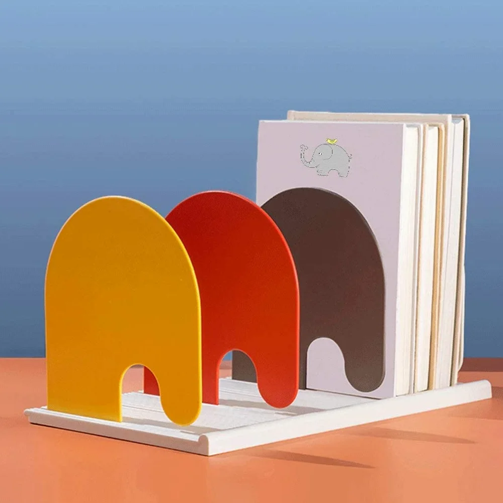 Reggi Libri, Fermalibri File Organizer Scaffale Per Libri Per Per A 4 Sezioni Per Regolabile Con Per Fondo Ondulato Imitazione Ufficio Casa Scrivania(A)