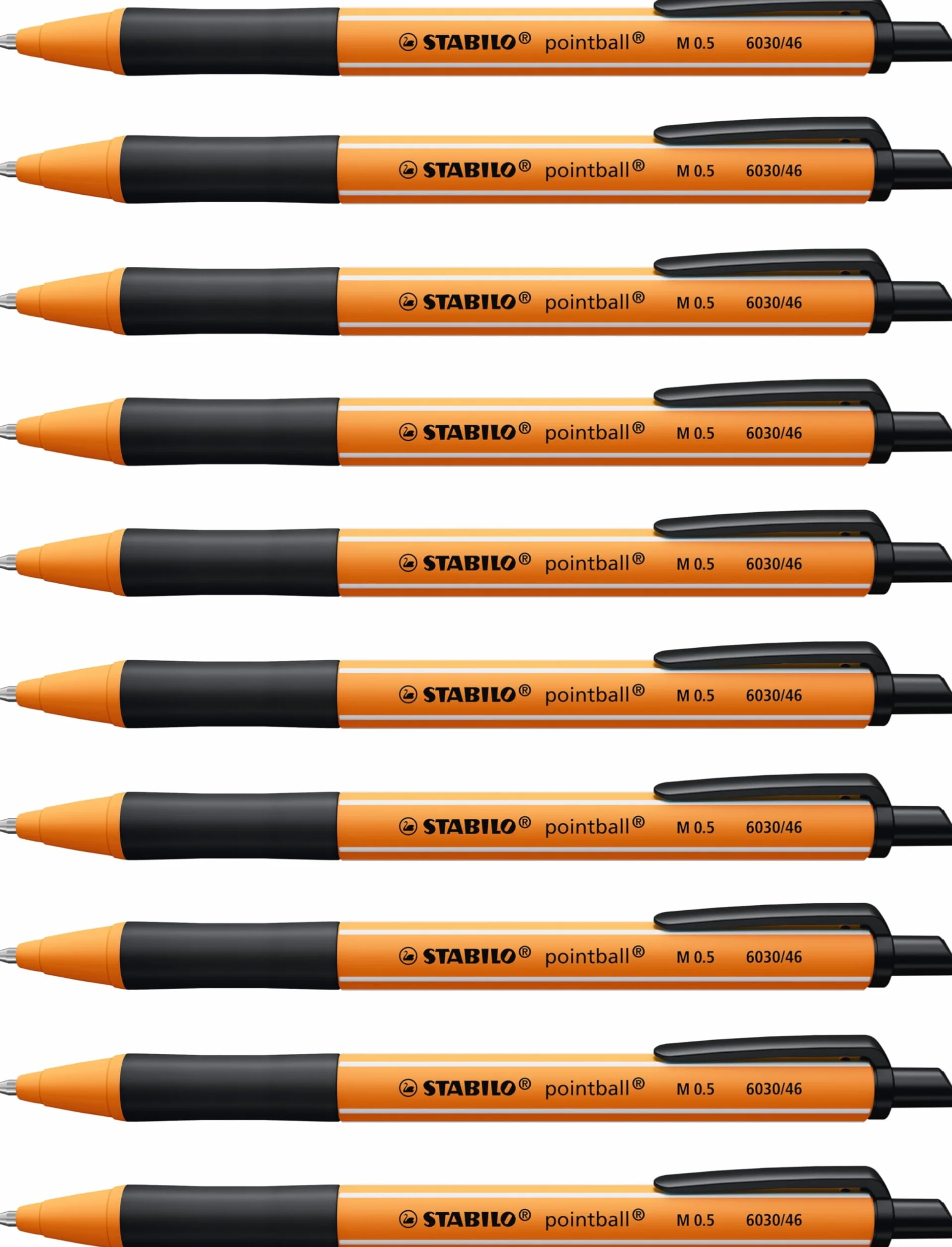 STABILO pointball Penna a Sfera Ecosostenibile CO2 neutral Confezione da 10 Nero