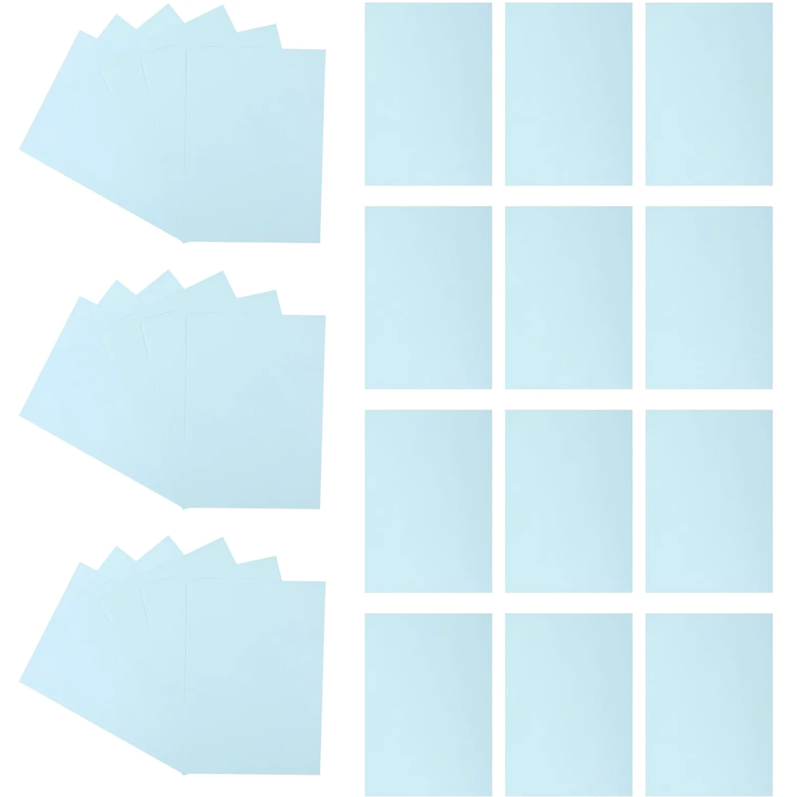 Carta per Stampante A4 200 Pezzi Carta per Ufficio | Uso Scuola e Ufficio, Formato per Stampa Fronte Retro, Fogli Blu per Origami e Card Making