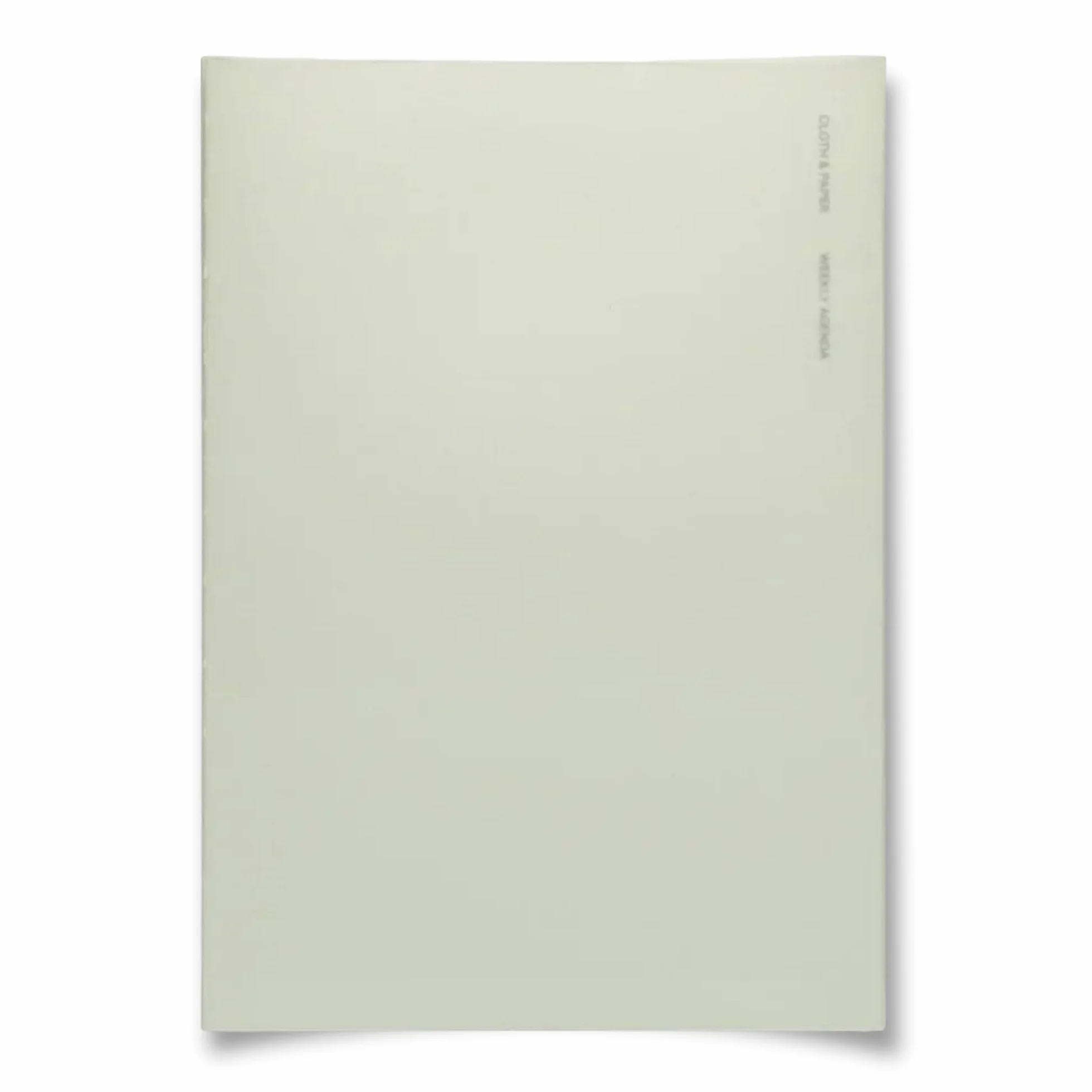Cloth & Paper Taccuino rilegato perfettamente, agenda settimanale, Matcha, formato A5, 14,7 x 21,1 cm, layout con pagina per appunti a griglia, per compiti, pianificazione e pianificazione settimanale