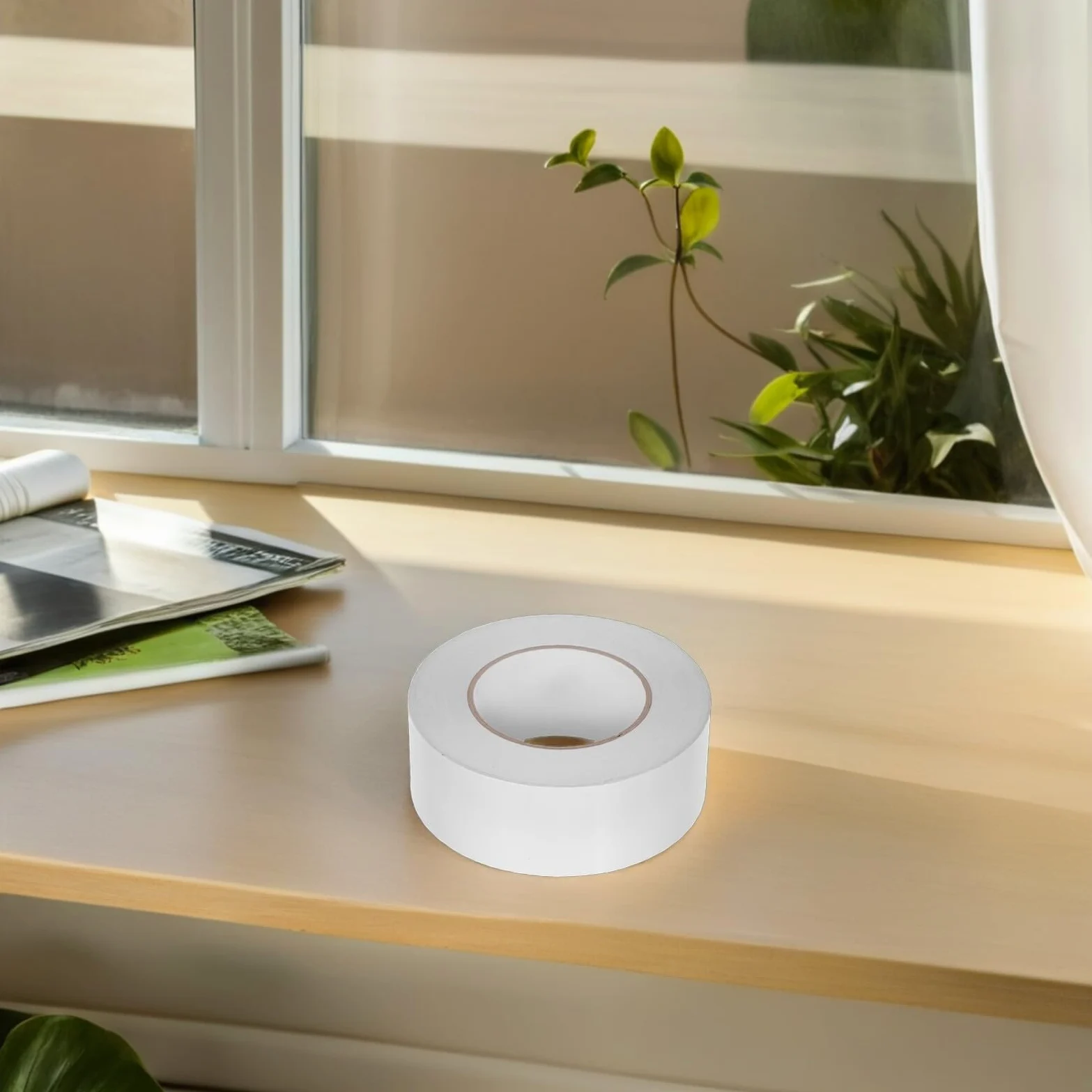 WOONEKY Nastro Biadesivo Trasparente Invisibile in Pet Forte Adesione, Sottile e Multipurpose, per Decorazioni e Confezioni Regalo in Ufficio