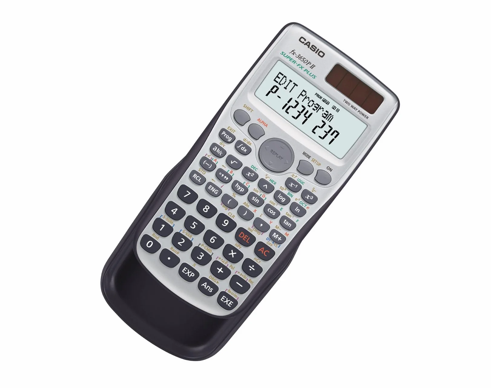 Casio FX-3650PII Calcolatrice Scientifica Programmabile, Grigio