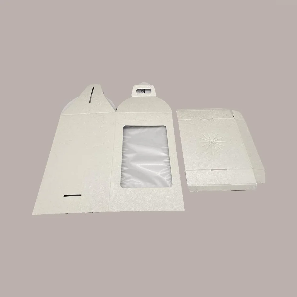 Lucgel Scatola Porta Uovo Cioccolato con Finestra Trasparente 15x15H27 cm - 5 pezzi
