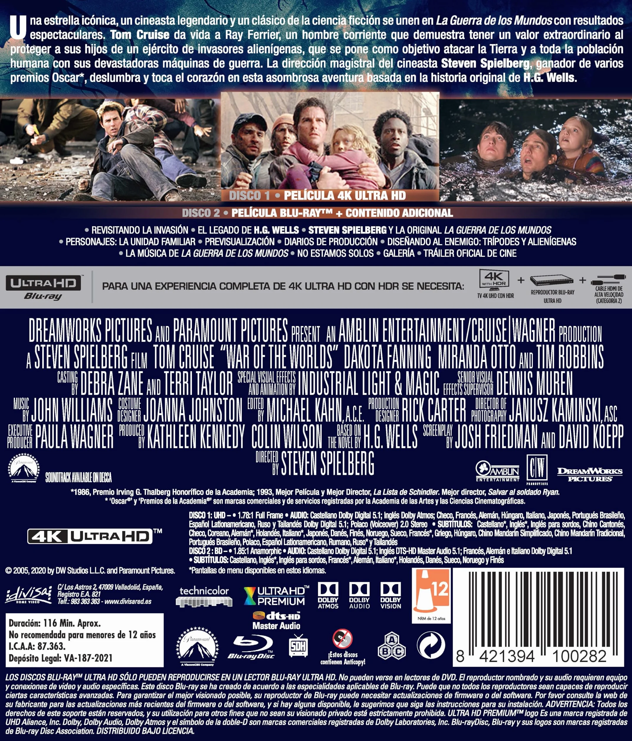 La guerra de los mundos (UHD 4K) BD