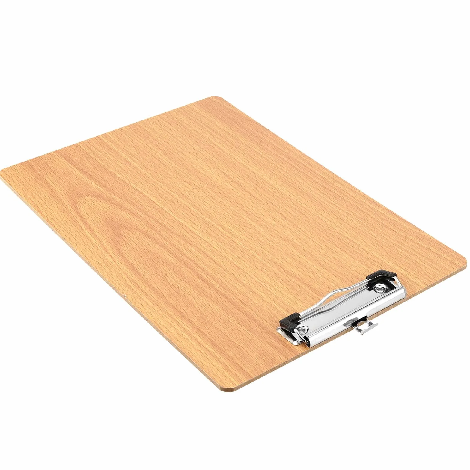 Confezione da 15 Porta Appunti in Legno A4, con Clip in Metallo e Foro per Appendere l'Ufficio e il Ristorante