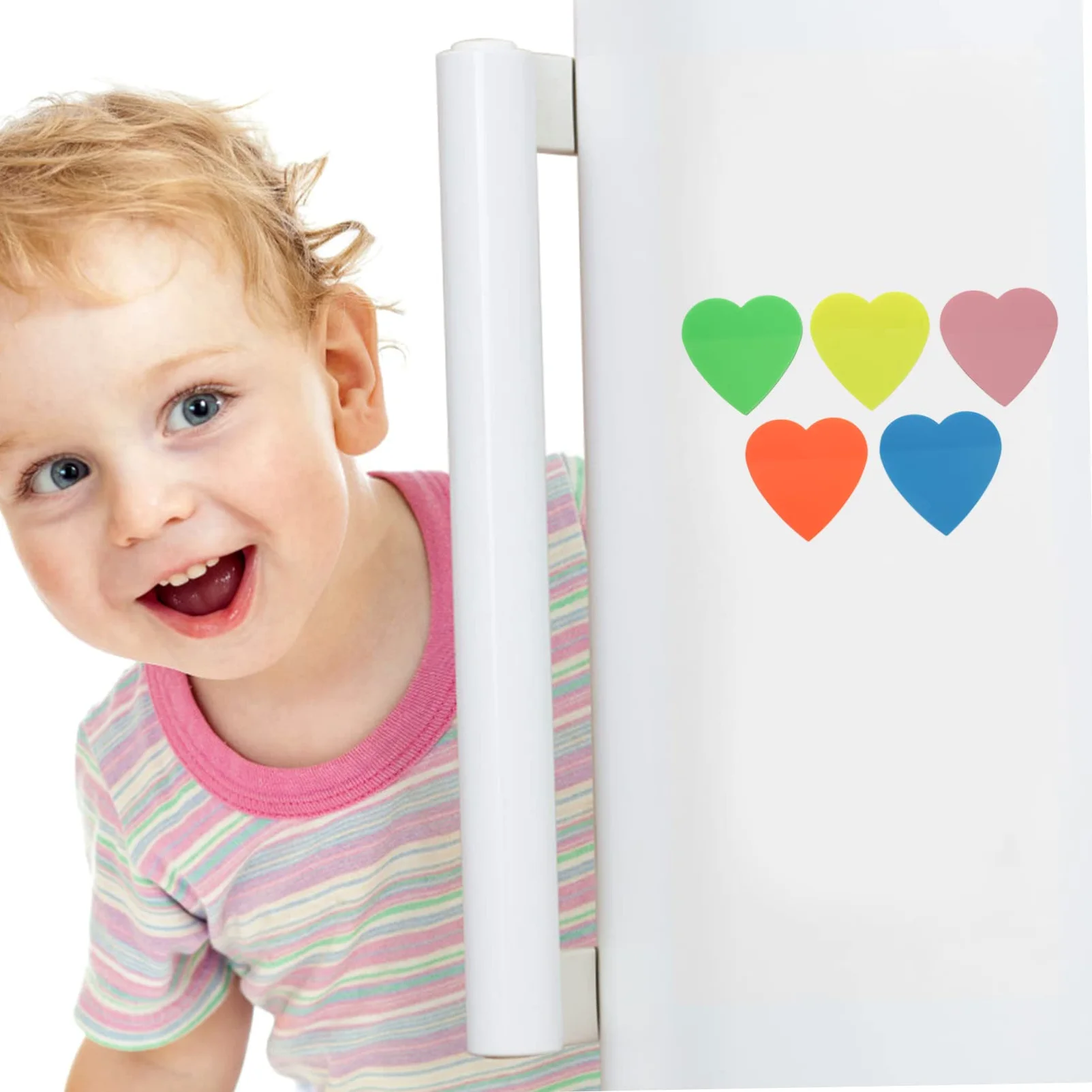 Operitacx 4pezzi Foglietti Adesivi Autoadesivi Colorati Pet Trasparente Da Forma Di Cuore Per Ufficio e Scuola Perfetti Per Annotazioni e Promemoria Senza Tracce