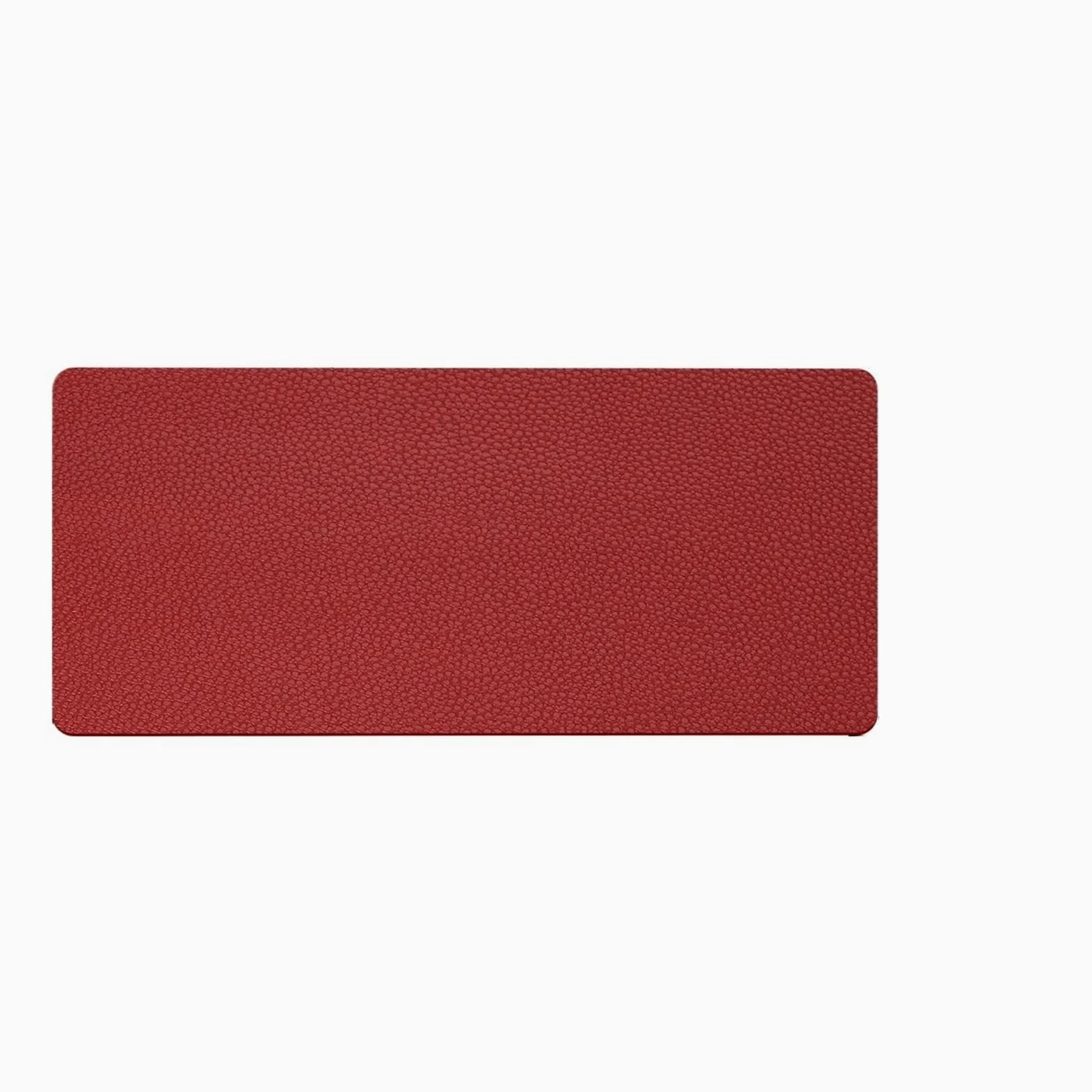 Tappetini Da Scrivania Tappetino da scrivania for ufficio, impermeabile, in pelle PU, tappetino for mouse Per Ufficio(60x30cm Red)