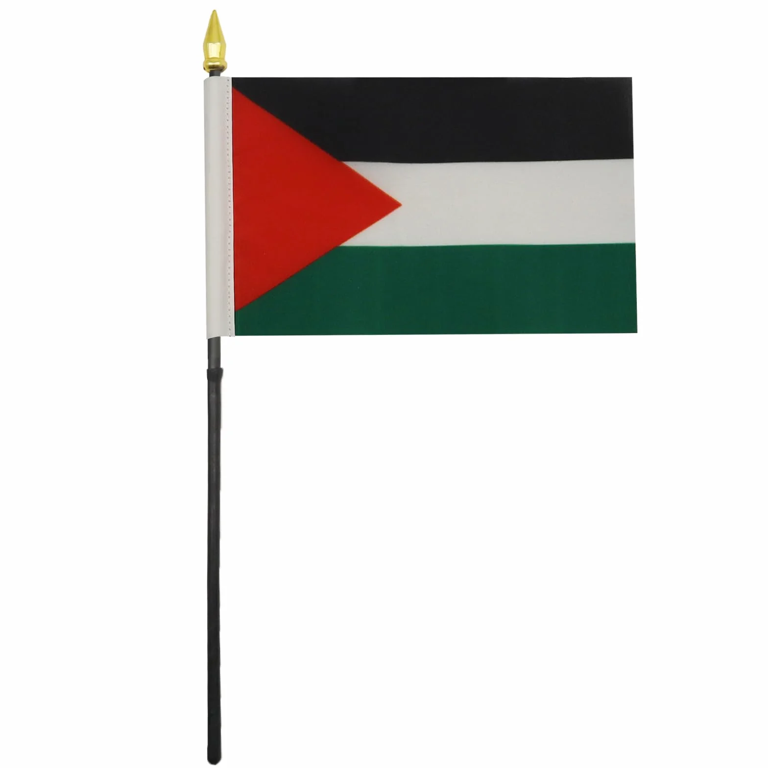 AZ FLAG Bandiera da Tavolo Palestina 15x10cm Punta Dorata