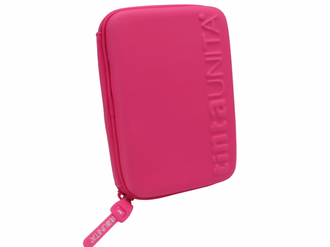 Astuccio Tinta Untia ONE TIME Completo a 3 scomparti 1 zip (Fucsia Fluo)
