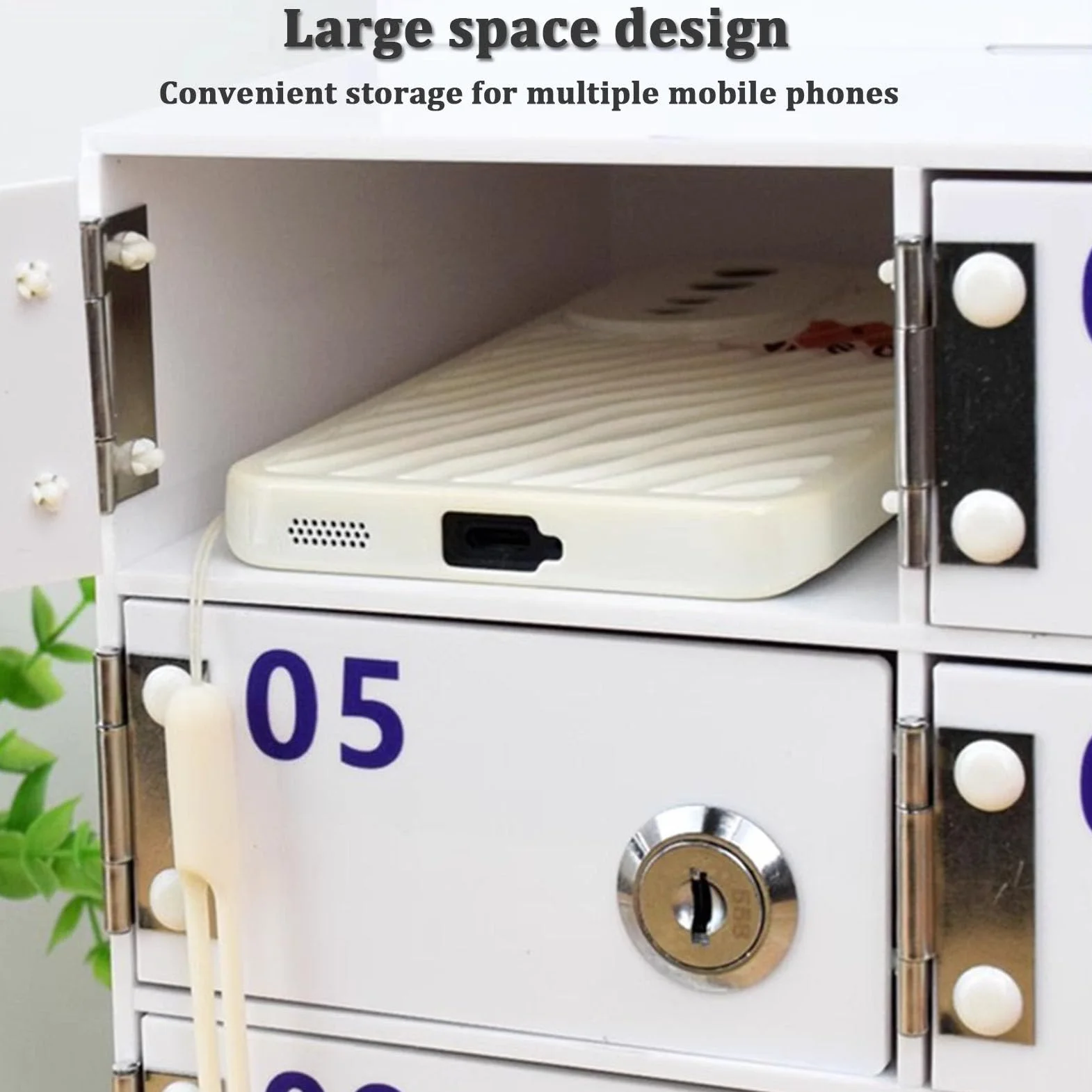 Armadietto di archiviazione dei telefoni cellulari acrilici, spogliatoio del Telefono Cellulare con Serrature e Chiavi, Cassetta di Blocco del Telefono Montato a Parete, organizzatore,20