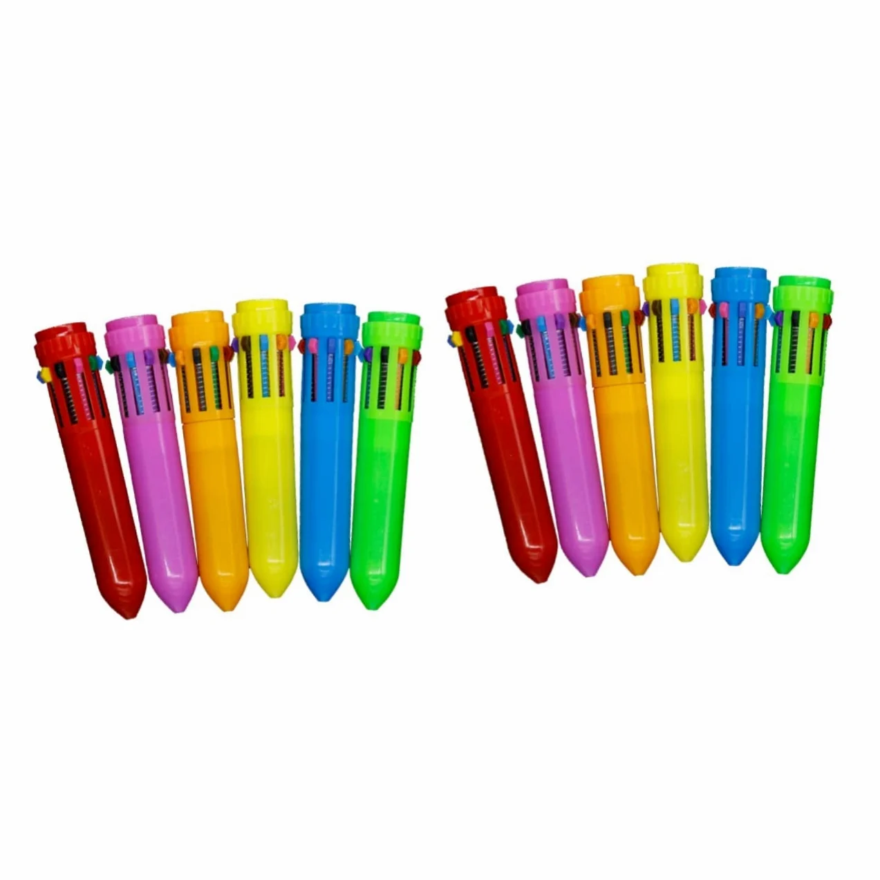 Operitacx 24pezzi Penne Sfera Retrattili Di Penne Per Scuola e Ufficio Con Assortiti Per Scrittura e Confortevole