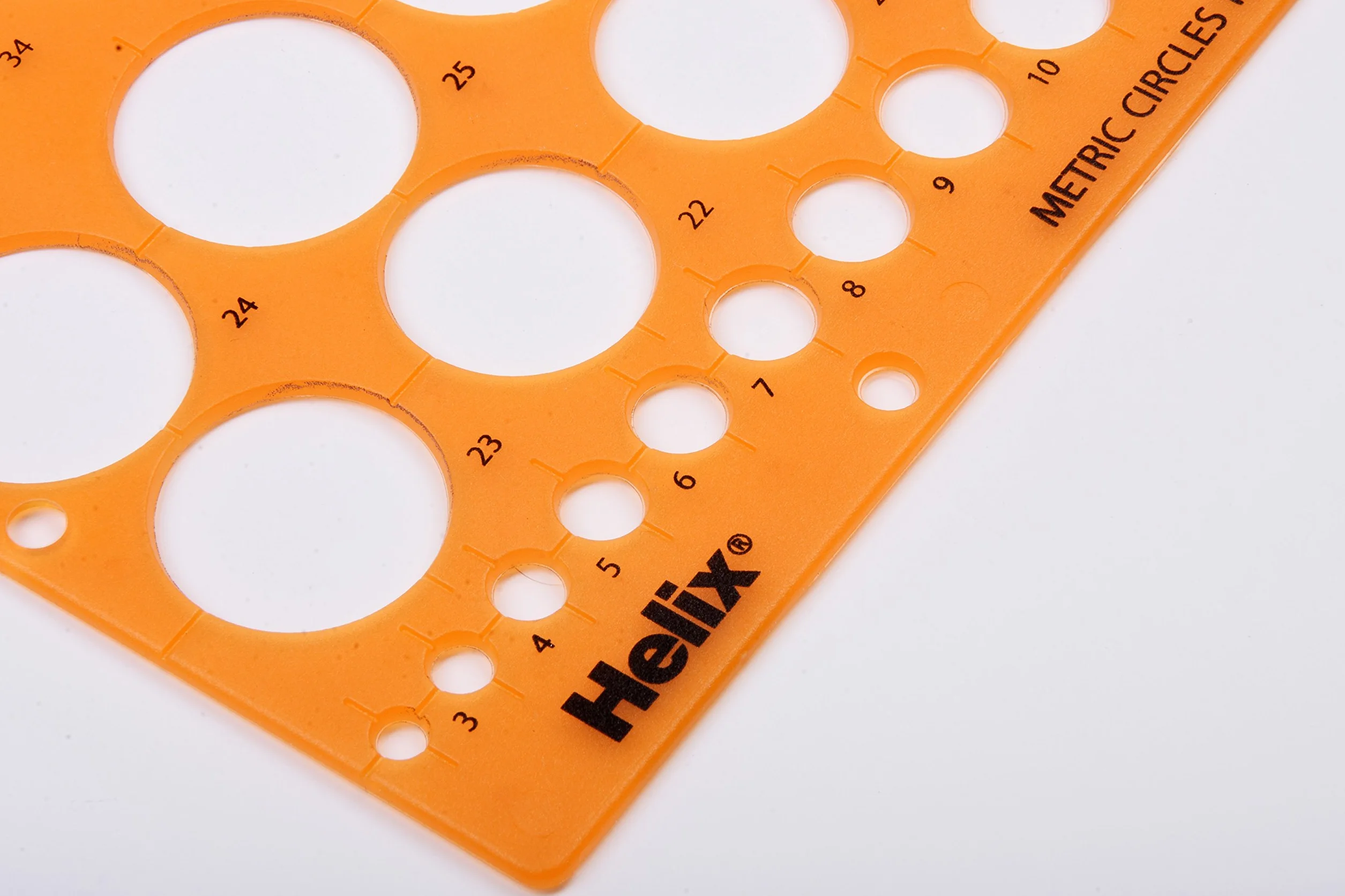 Maschera stencil Helix Circle 30 cerchi arancione