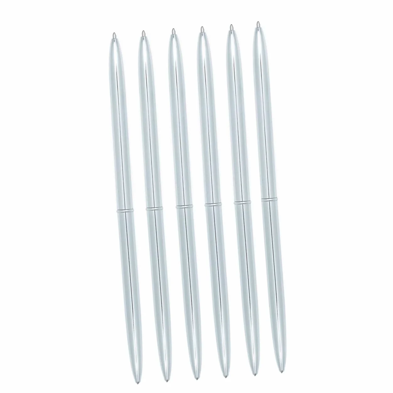 MAGICLULU 2 Set Di Penne A Sfera in Metallo Per Ufficio E Scuola Doppia Rotazione Penne Estetiche Per La Scuola Penne A Sfera Leggere Penna A Inchiostro Nero 6 Pezzi*2