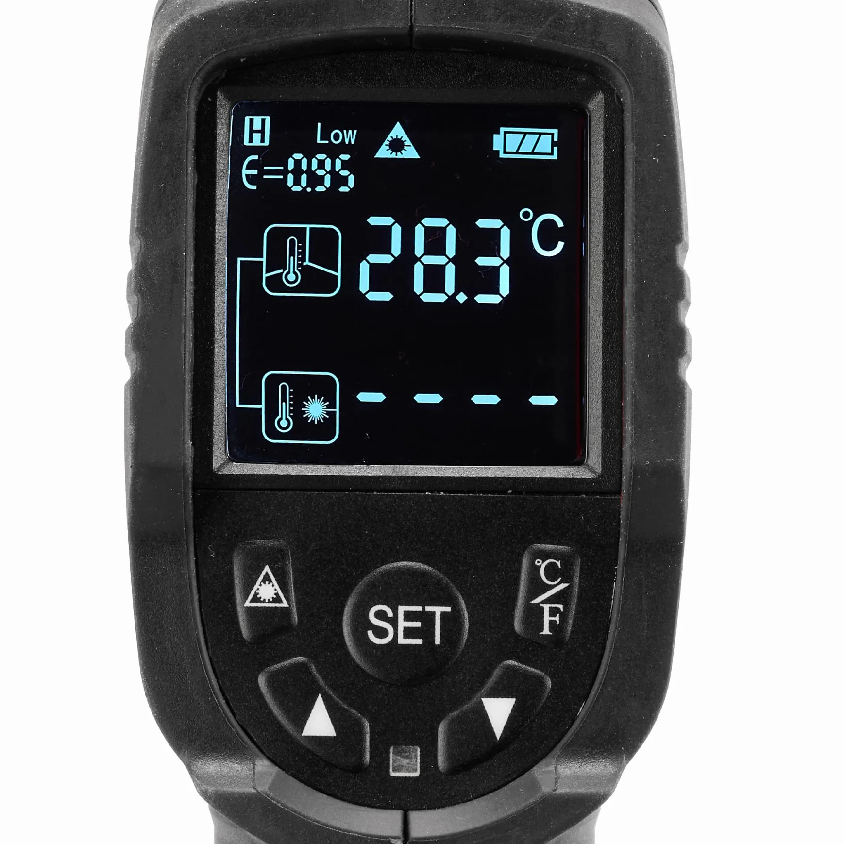 Einhell Termometro a infrarossi TC-IT 550 -50 a +550 °C 3 gradi di emissione regolabili display LCD retroilluminato