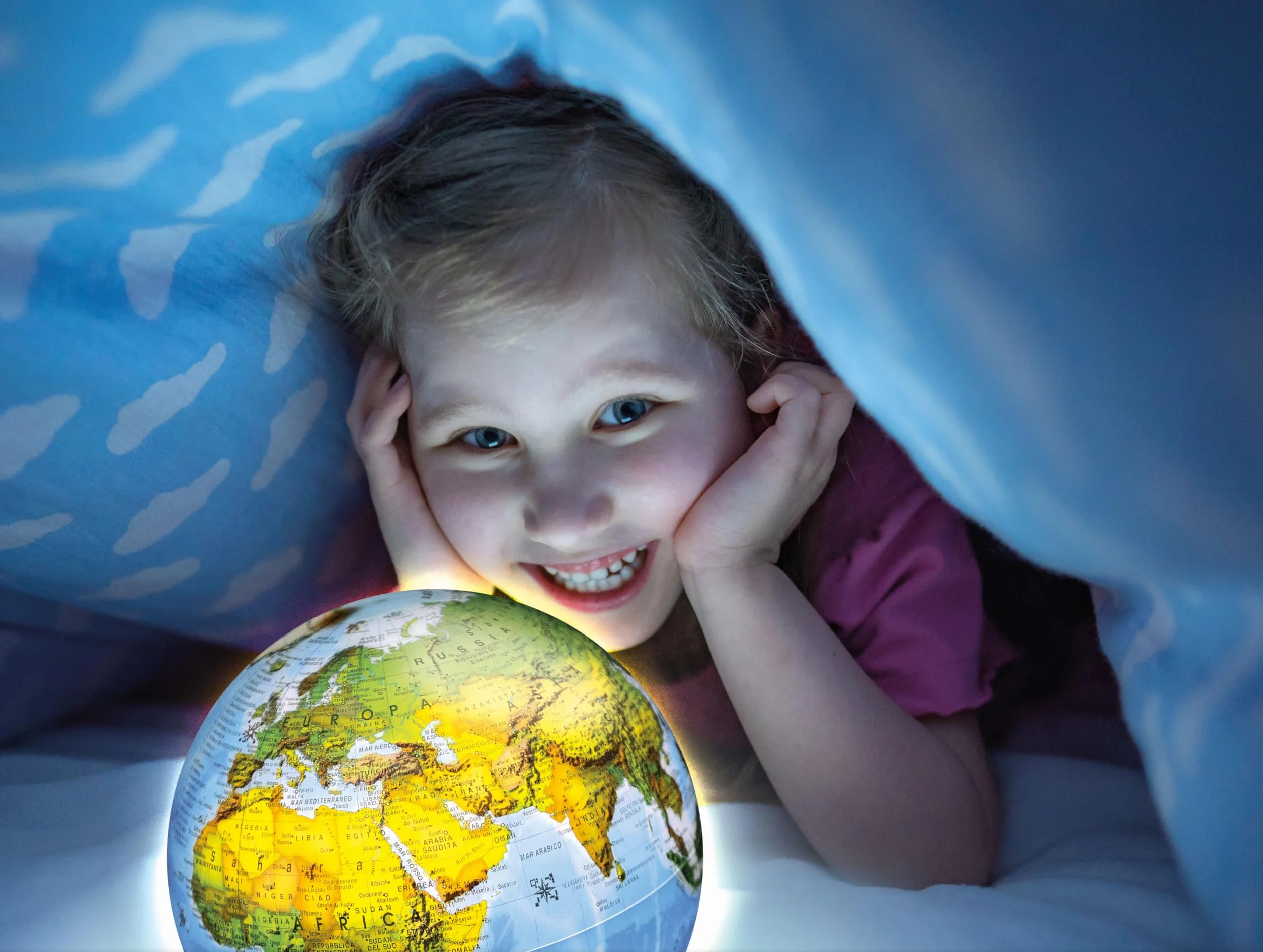 Clementoni Sapientino Più Mappamondo Luminoso Globo Educativo 22cm con Realtà Aumentata