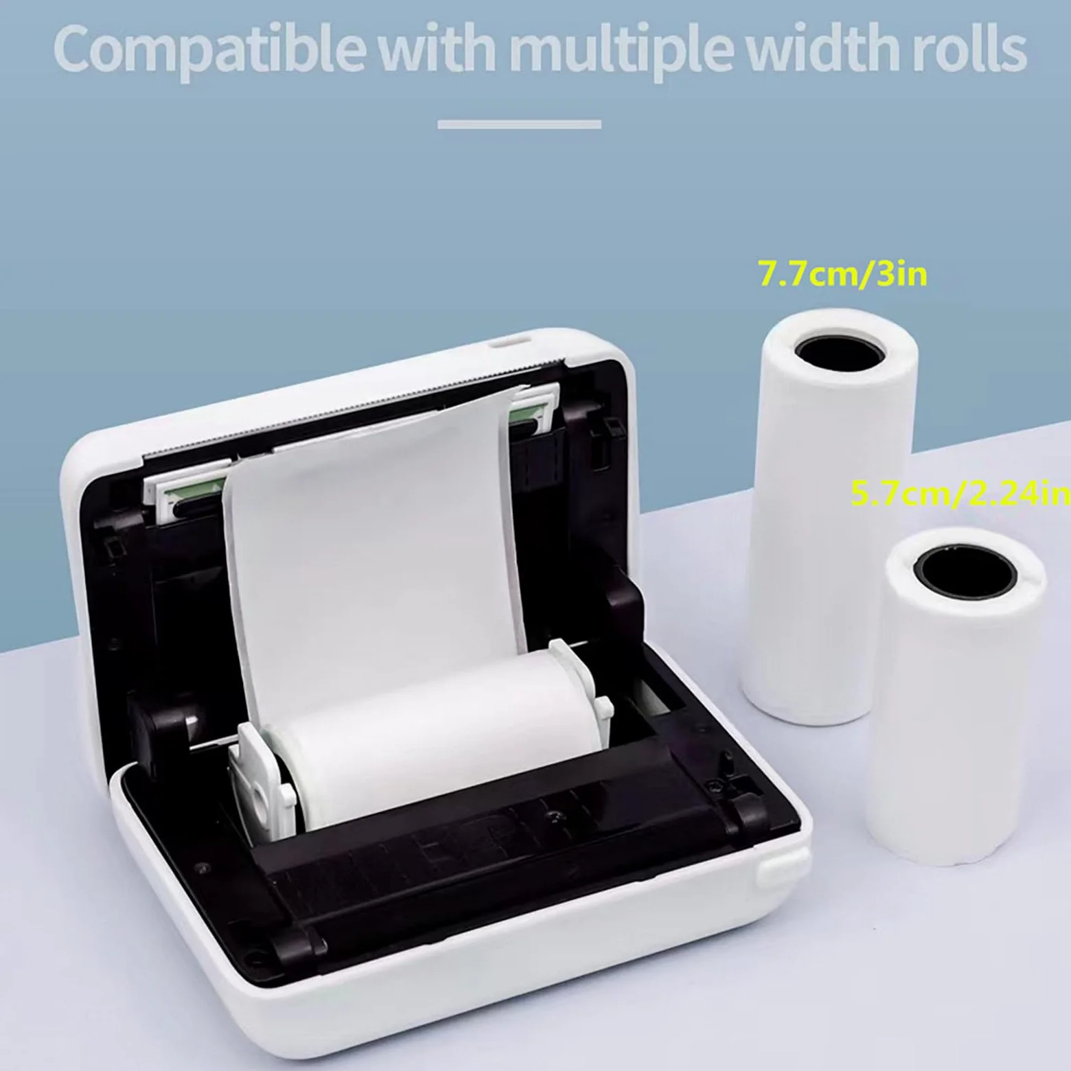 Stampante per etichette adesive termica wireless Telefono cellulare Mini stampante tascabile termica portatile Etichette per stampa batch con un clic