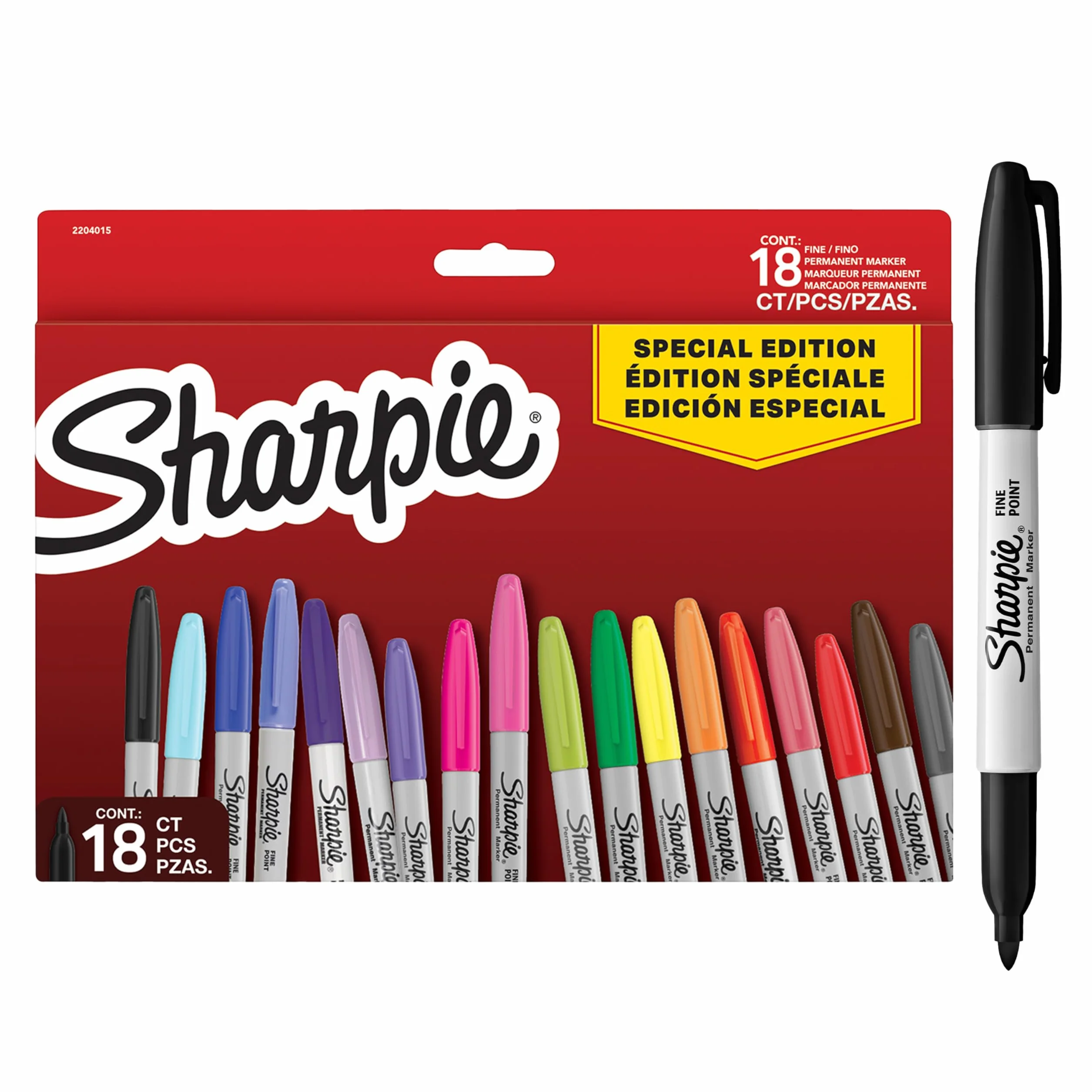Sharpie Pennarelli indelebili Punta fine 18 sztuk Zestaw edycja limitowana