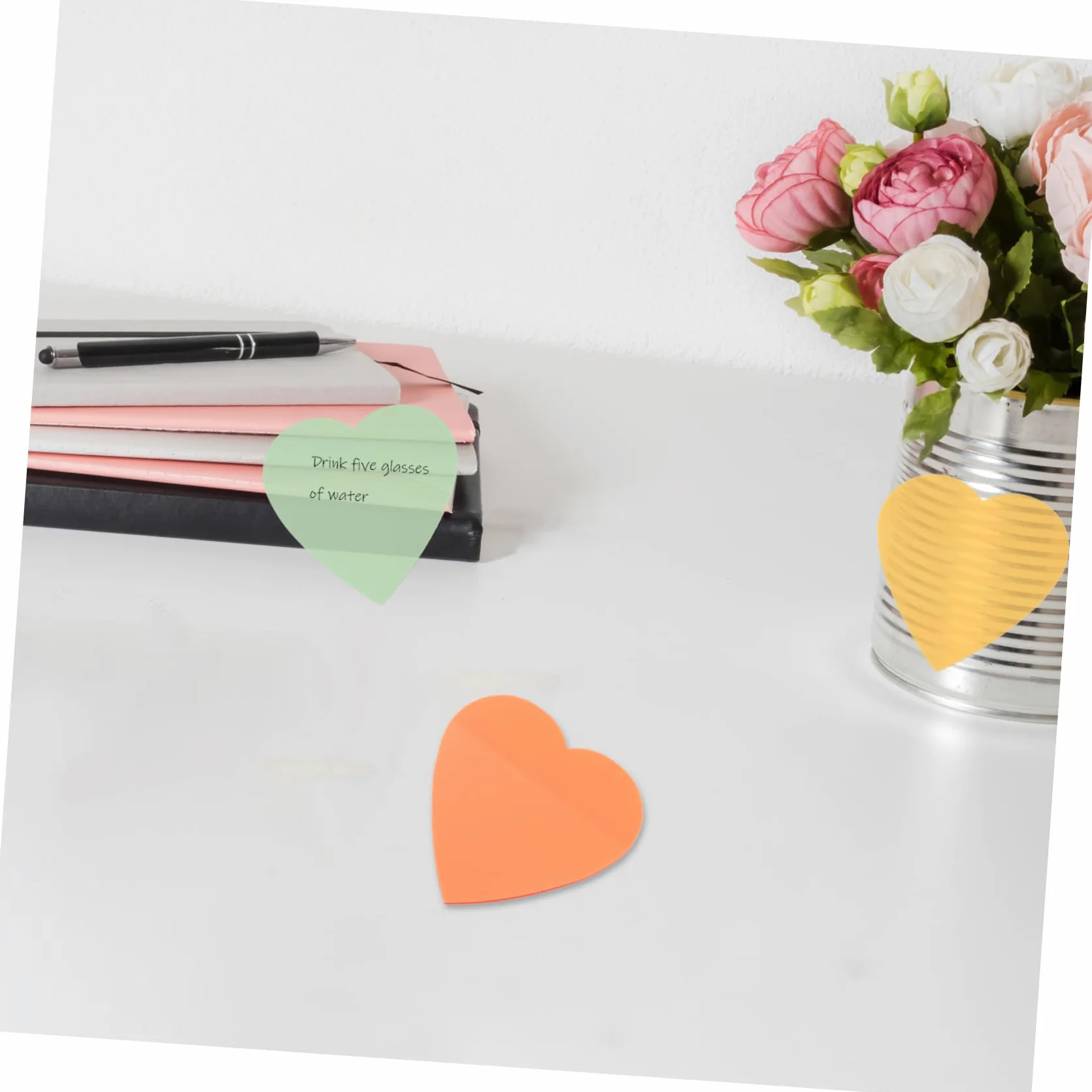 Angoily 3 Pezzi Note d'amore blocco note alla rinfusa pastello Memo Pad scuola Forniture adesivi per appunti dell'ufficio adesivo per appunti autoadesivo taccuini autoadesivi carta