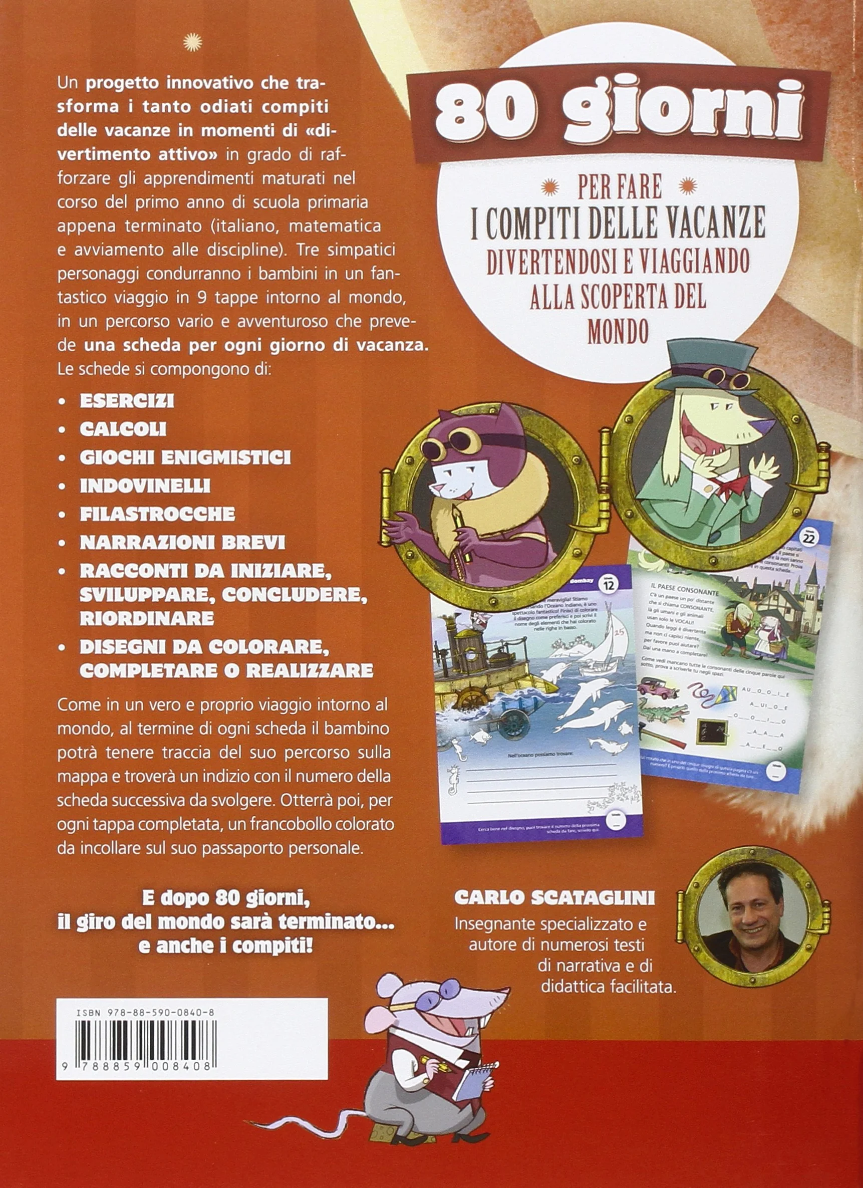 Il giro dei compiti in 80 giorni. Per la 1ª classe elementare